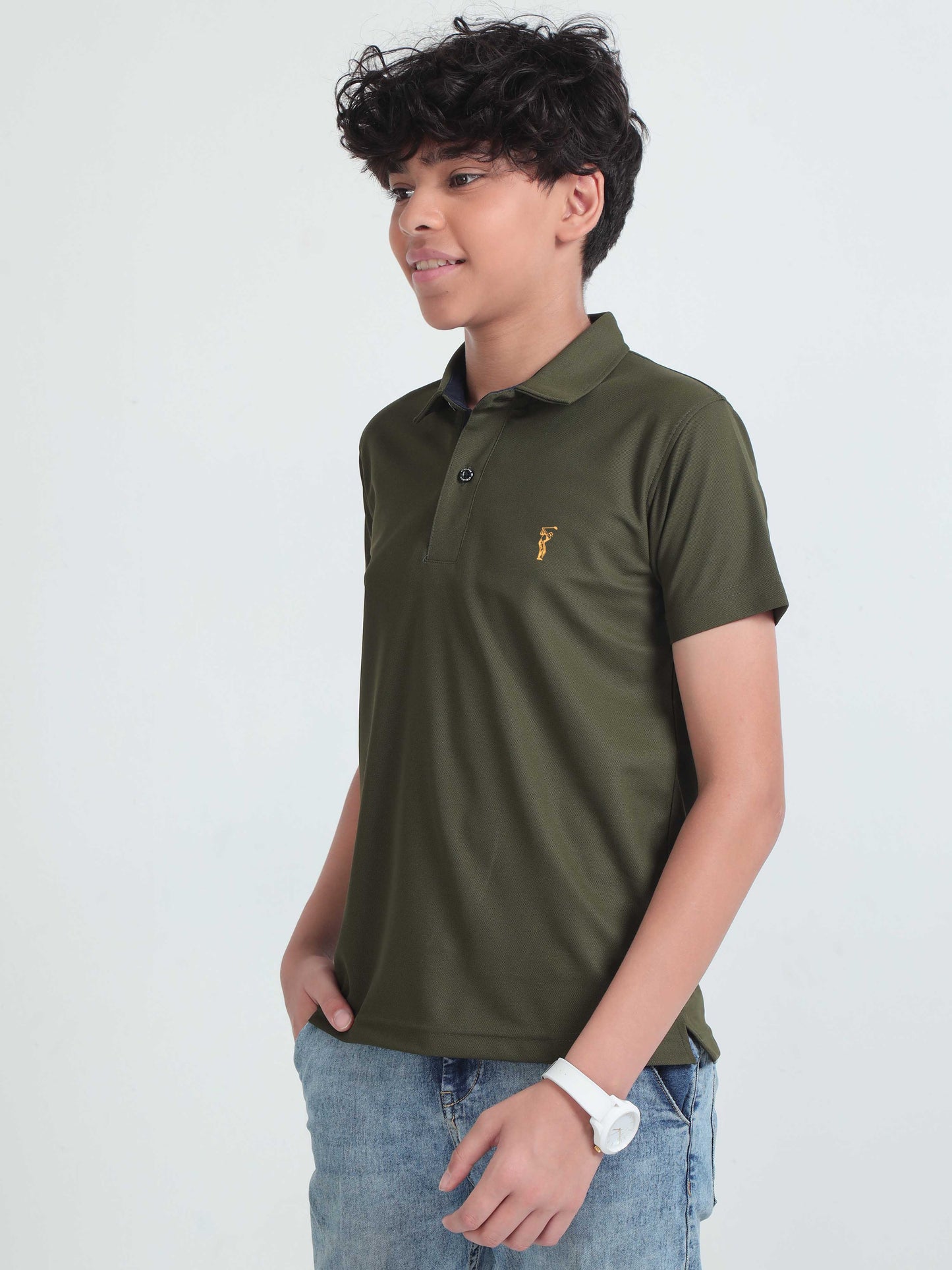 Olive Green Premium Golf Polo T-Shirt