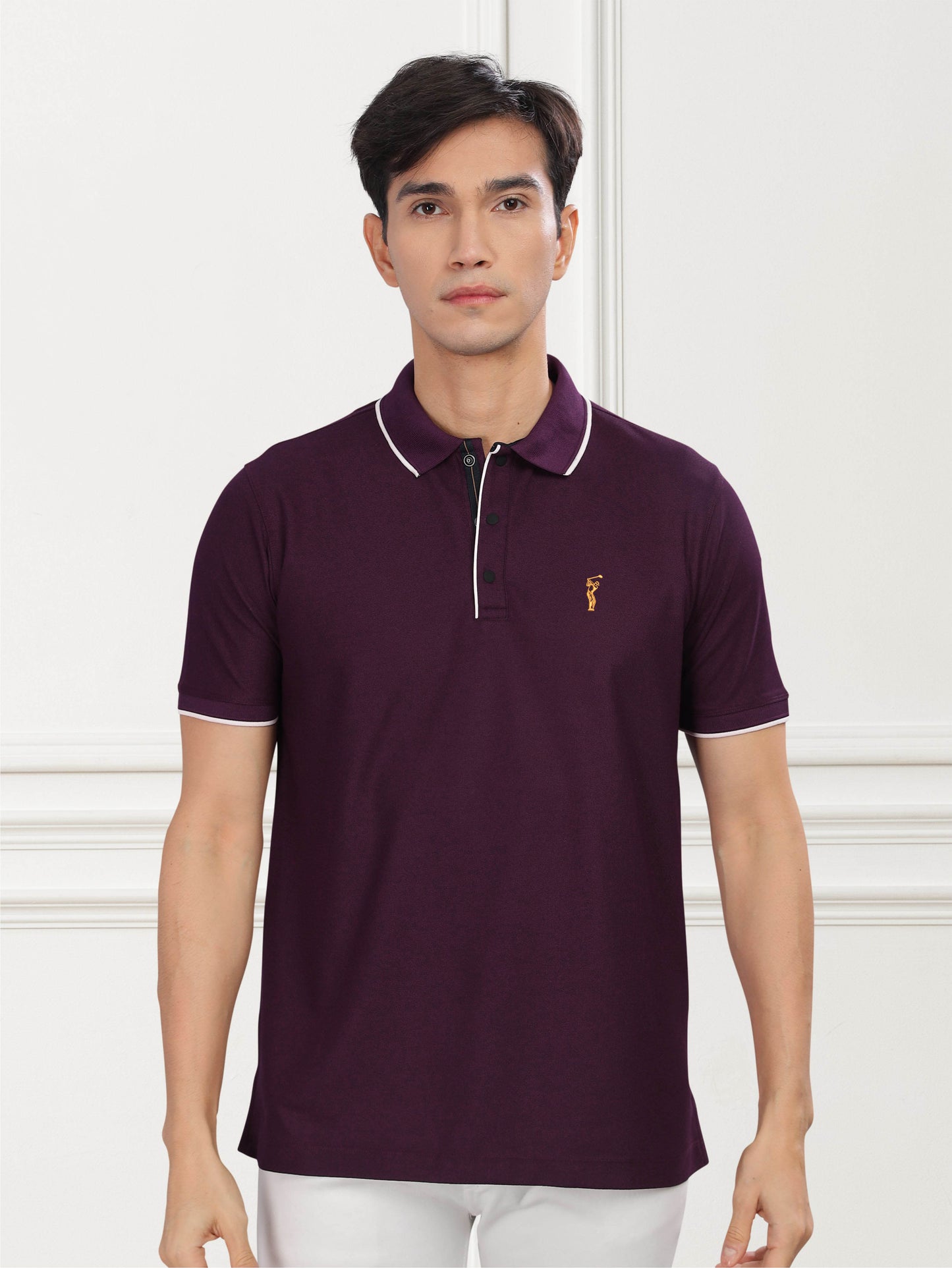 Raspberry Tipping Polo Shirt