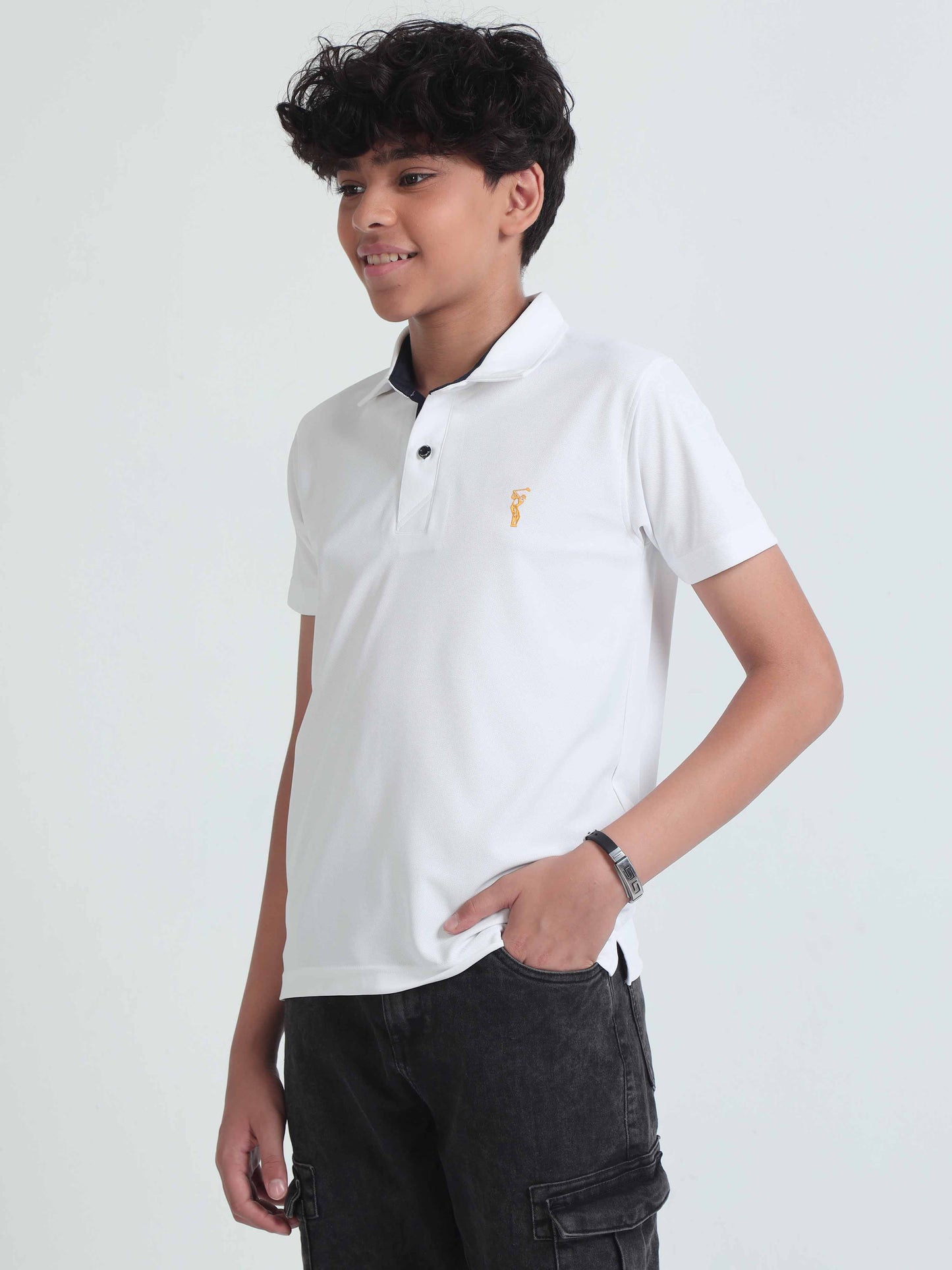 White Premium Golf Polo T-Shirt