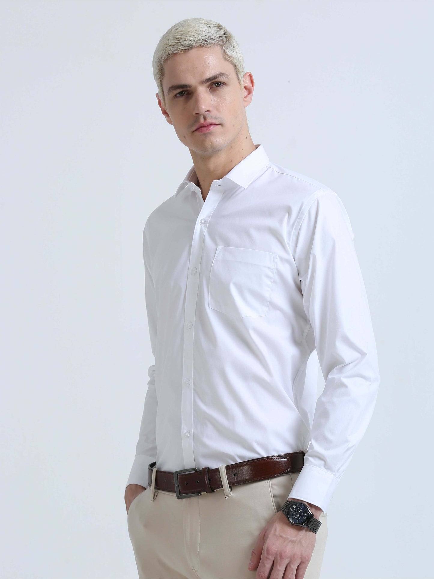 White Premium Poplin Office Formals