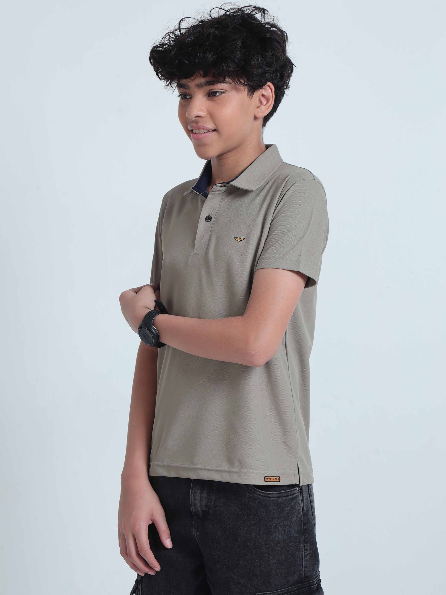 Moose Grey Premium Polo T-Shirts