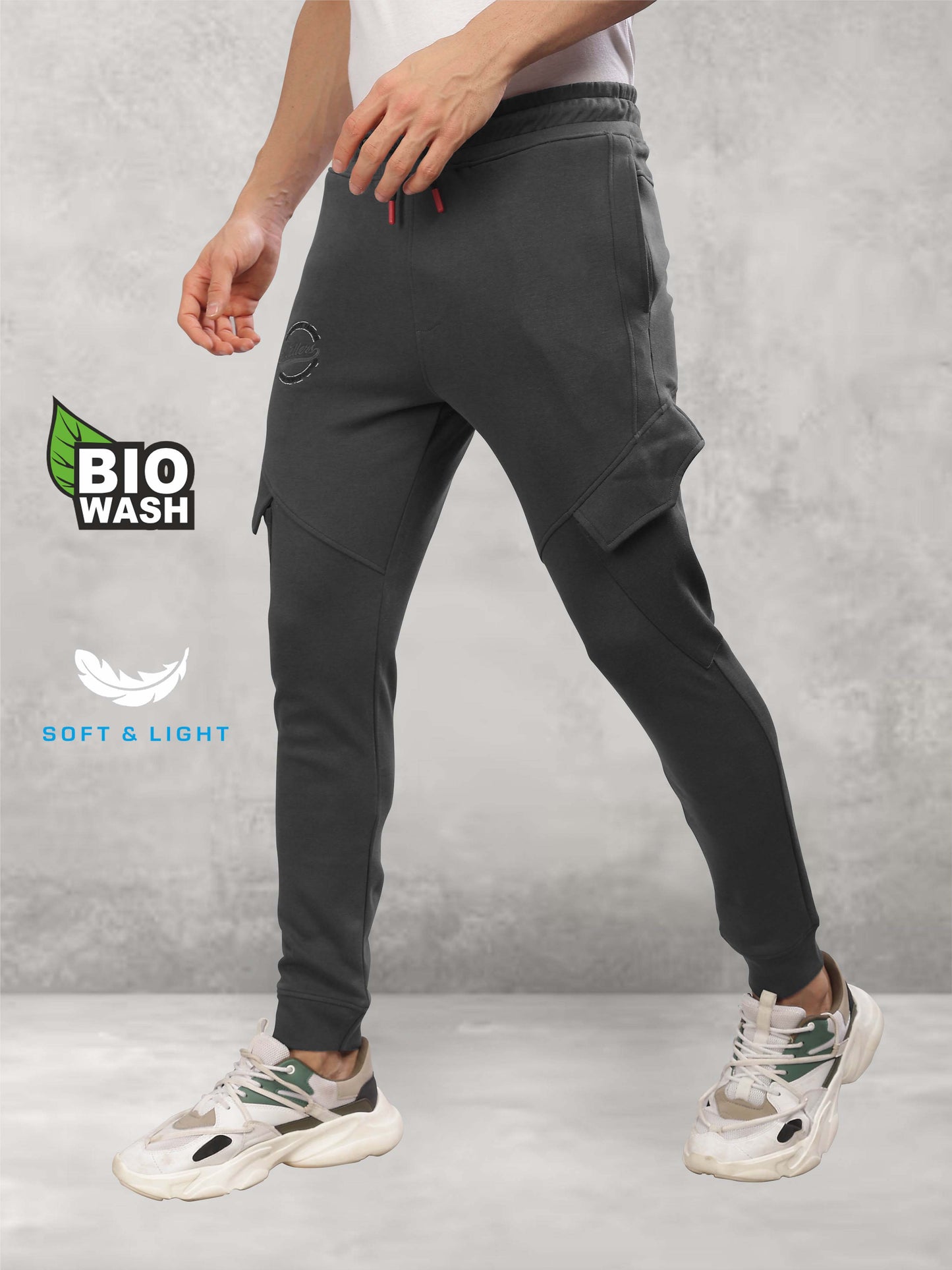 New Dark Grey Men's Track Pant