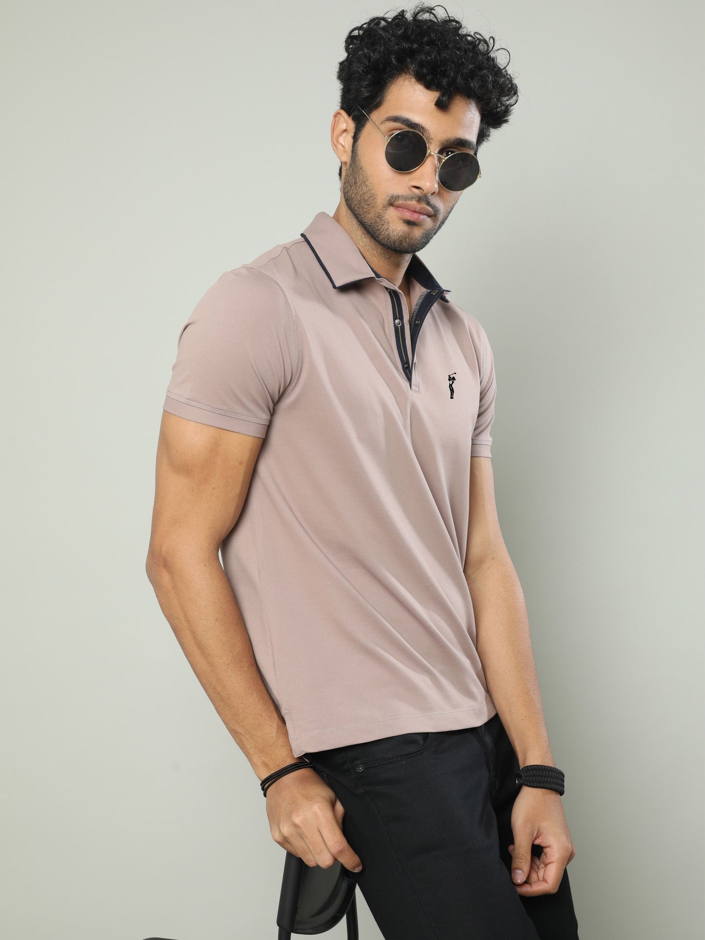 Shadow Grey Premium Polo T-Shirt - SoftBerry PQ