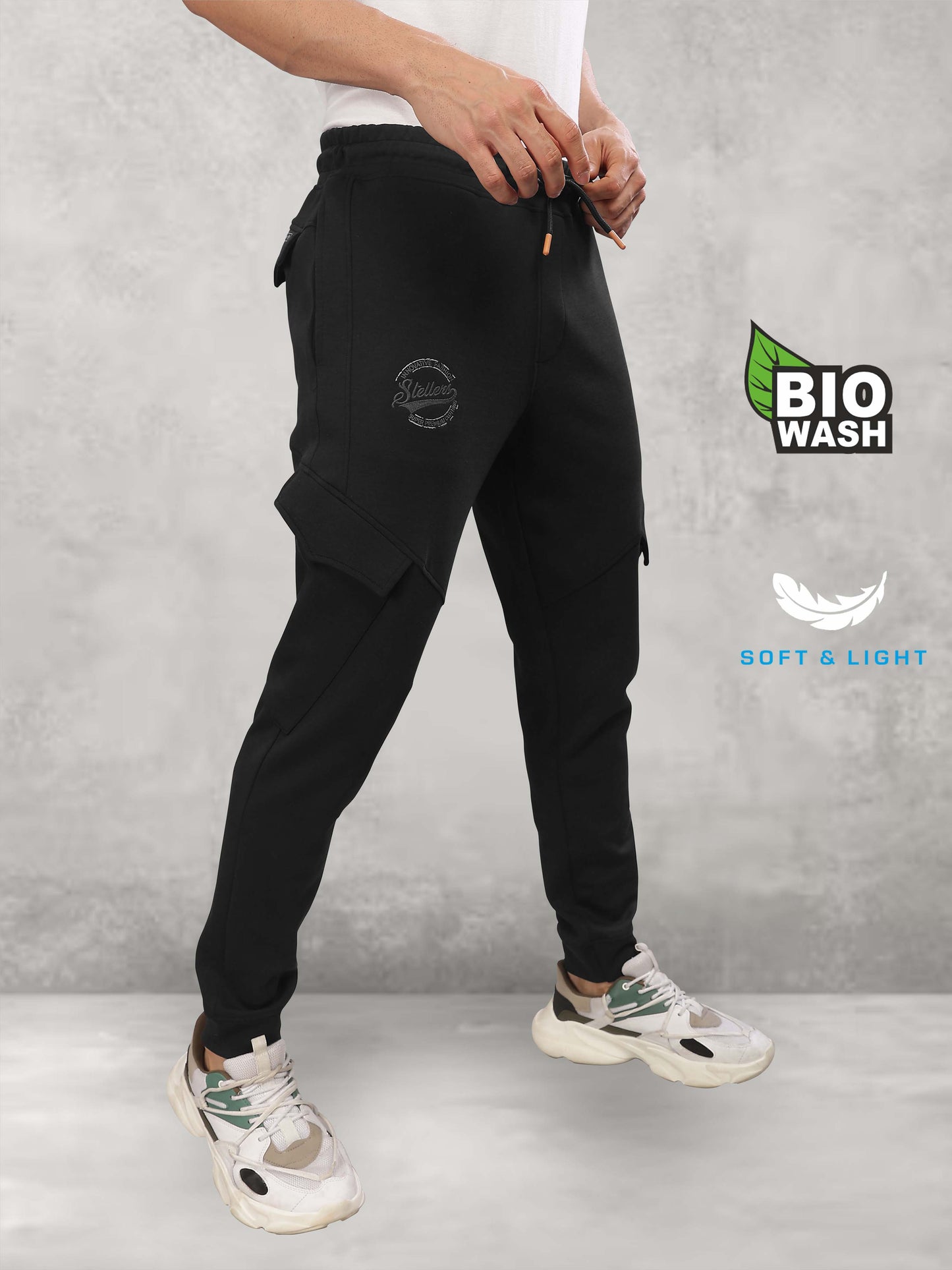 New Black Men's Track Pant