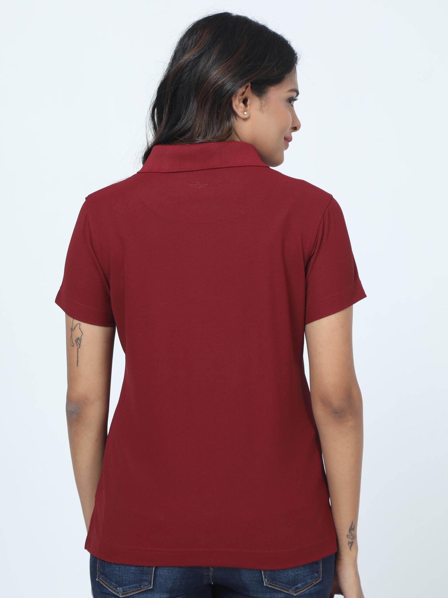 Maroon Women's Premium Golf Polo T-Shirt