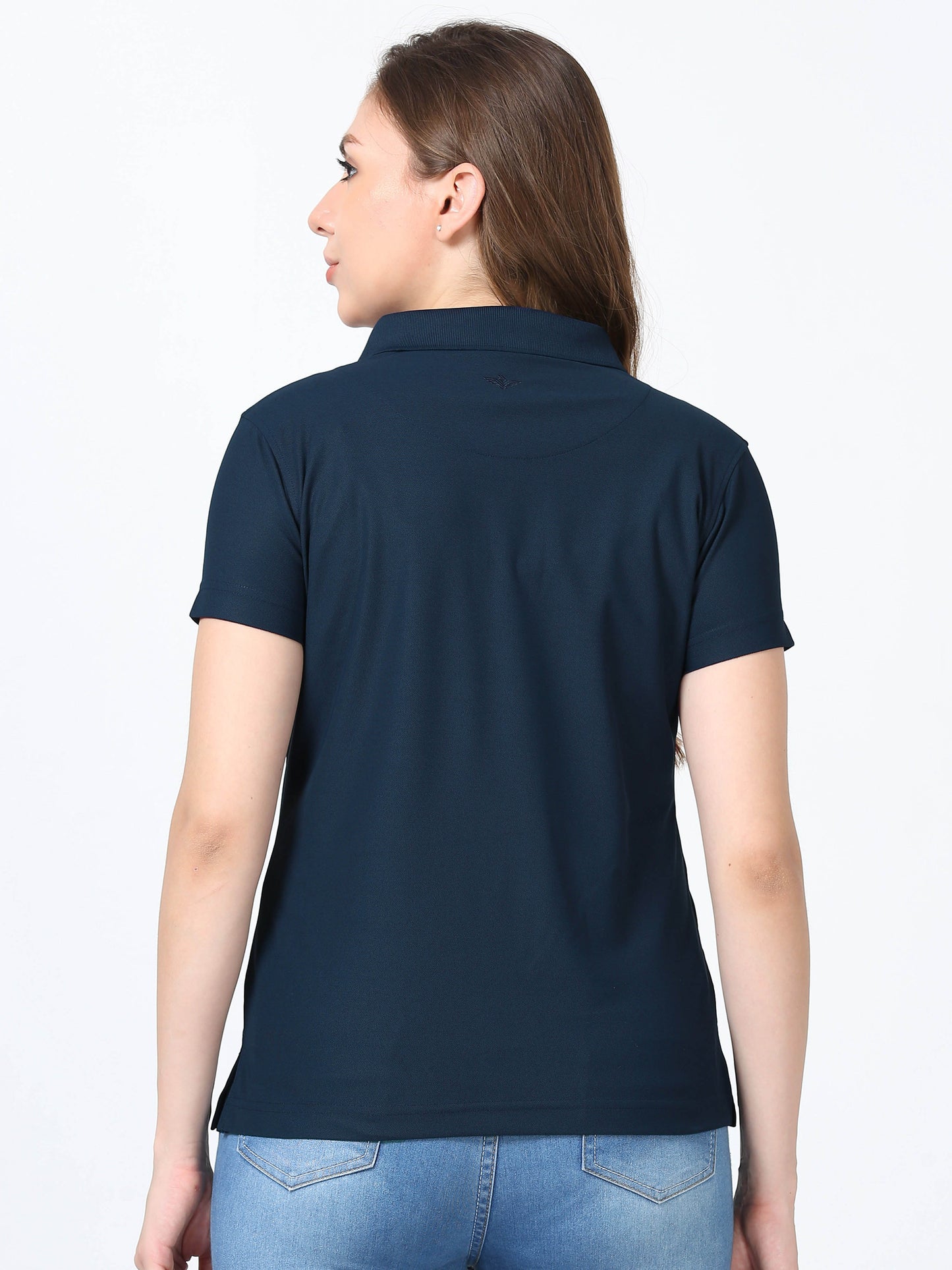 Navy Blue Women's Premium Golf Polo T-Shirt