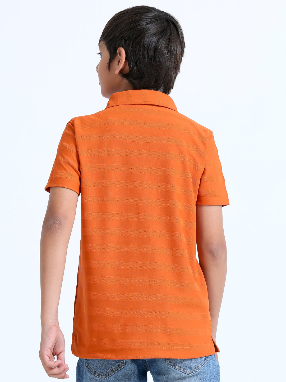 Russet Sublimation Stripes Polo T-Shirt