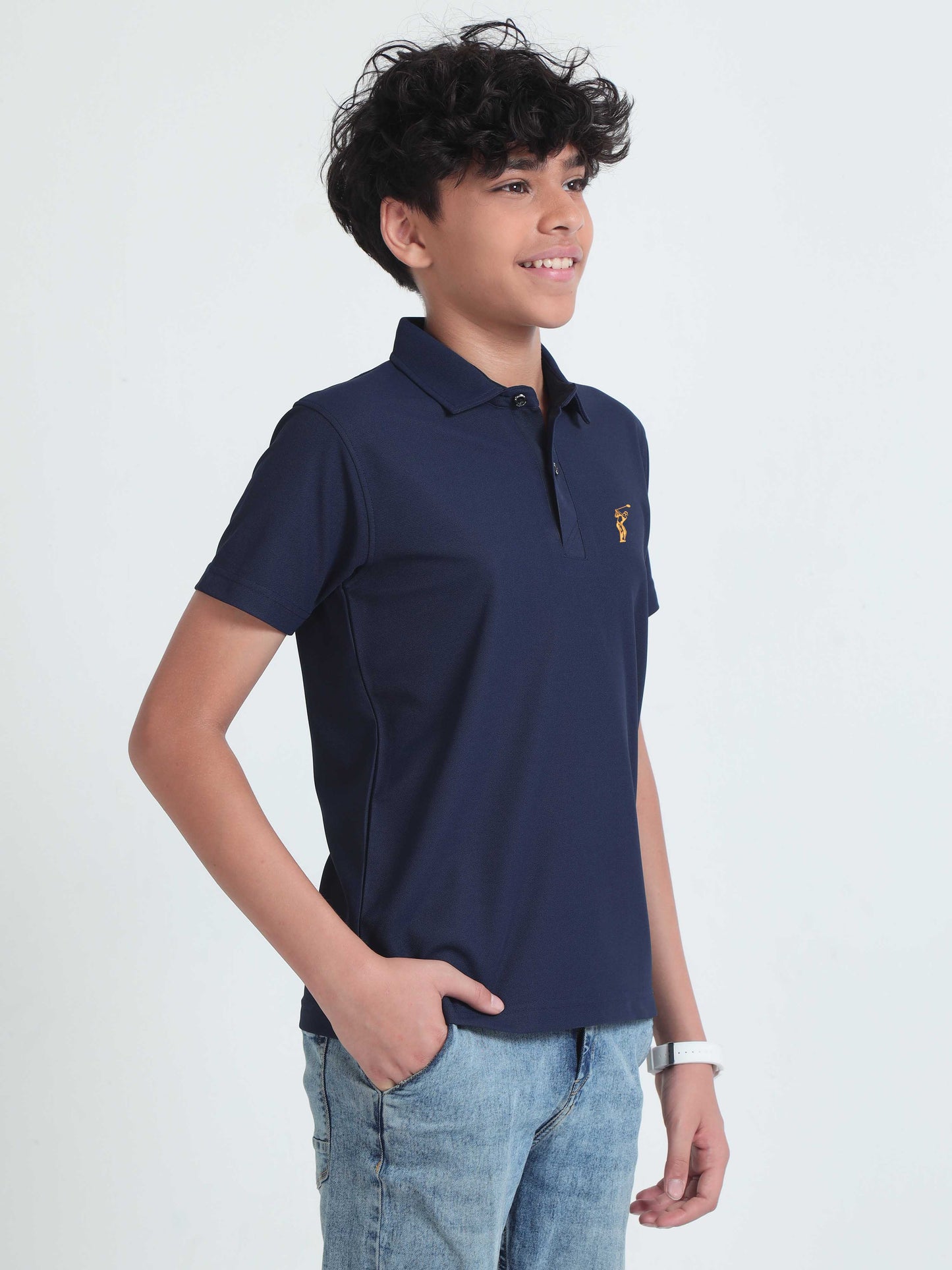 Navy Blue Premium Golf Polo T-Shirt