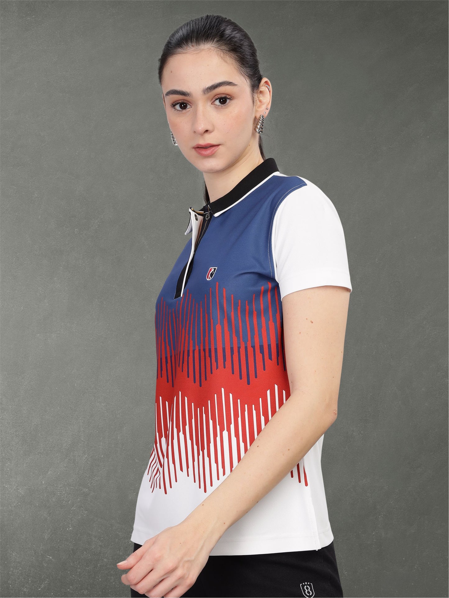 Multi Color Women Active Wear Polos