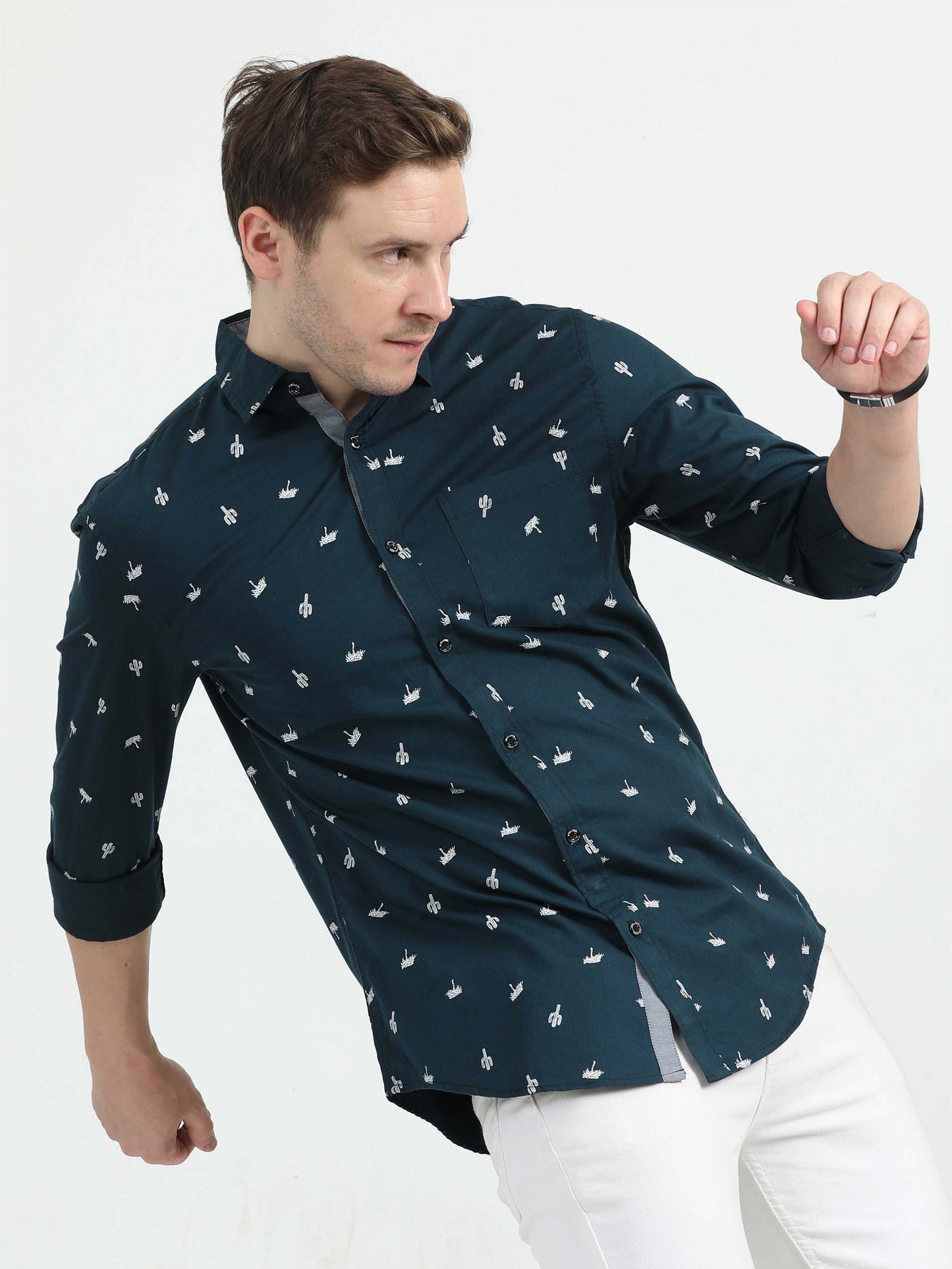 Dark Navy Premium Casual Shirt