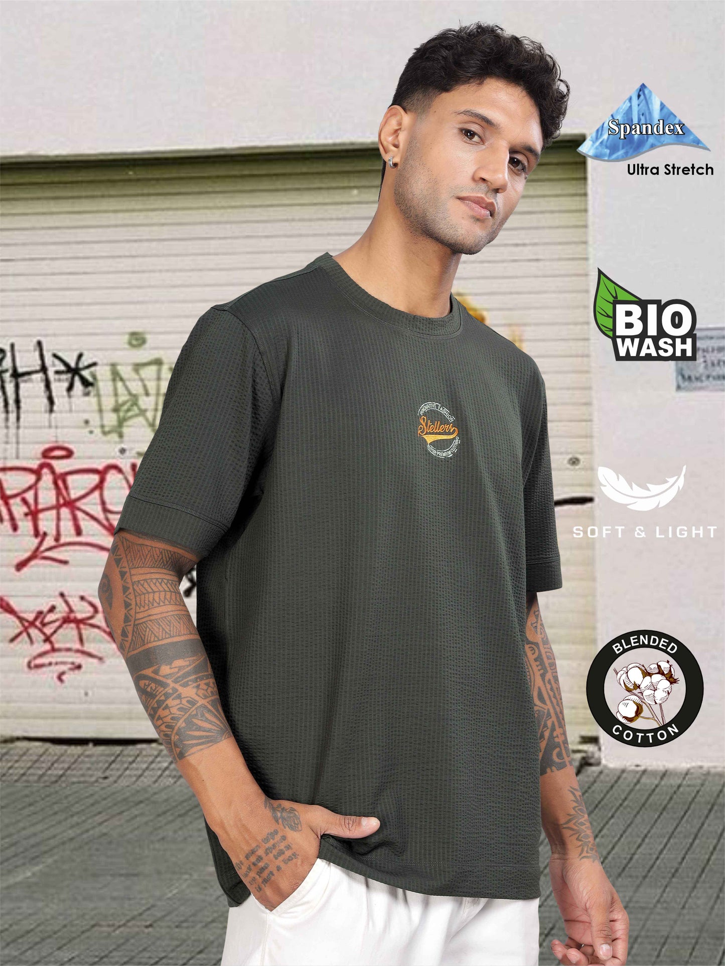 Dark Grey Men's Oversize T-Shirt