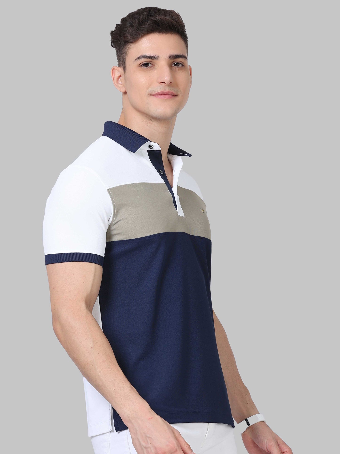 Center Panel Golf Polo T-Shirt