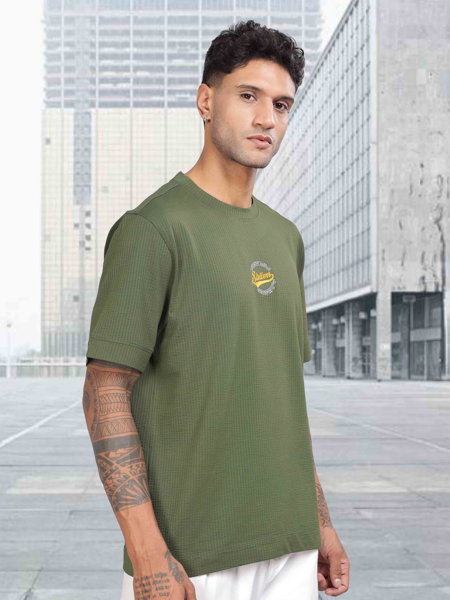 Olive Green Men's Oversize T-Shirt