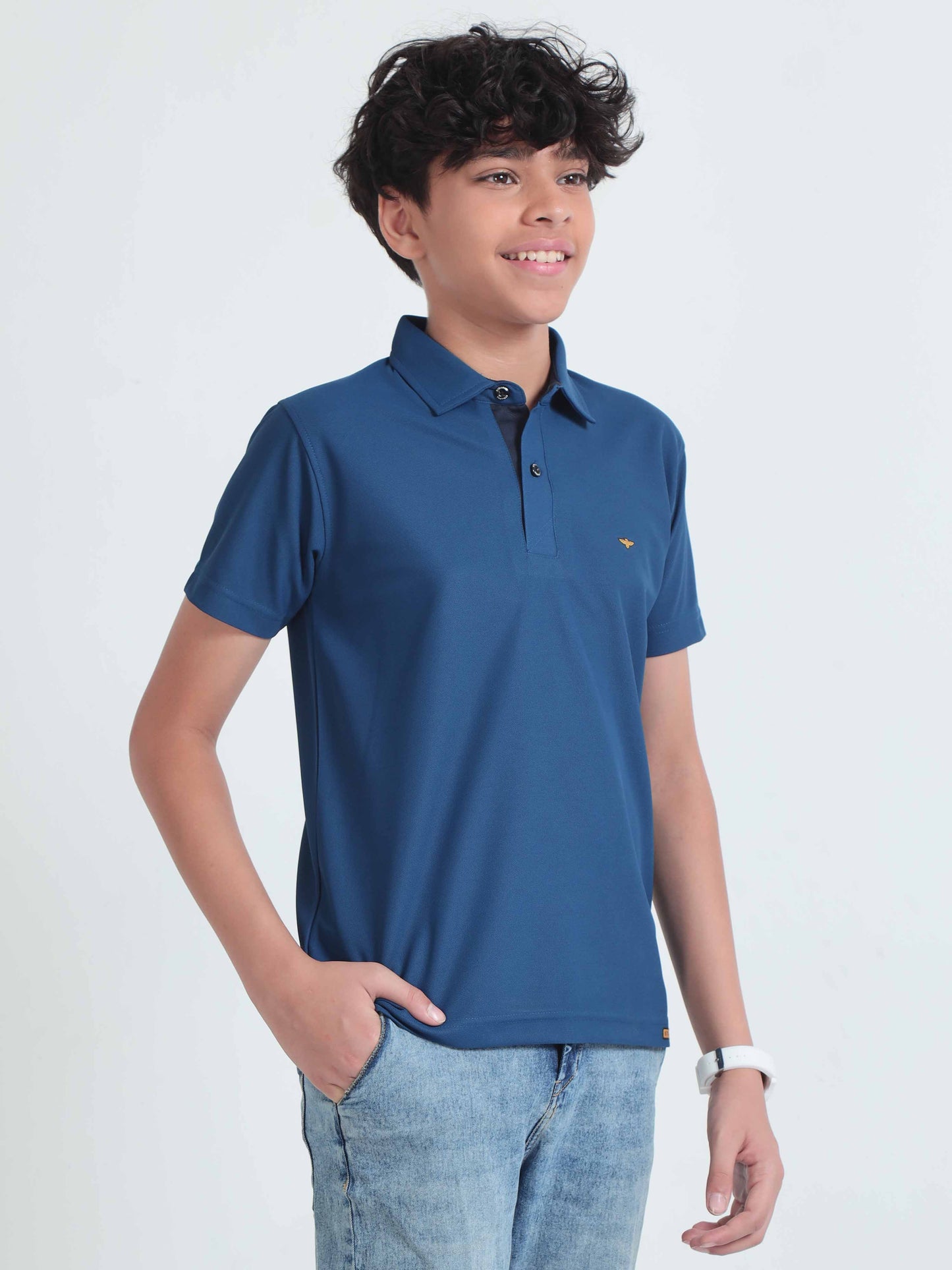 Teal Blue Premium Polo T-Shirts