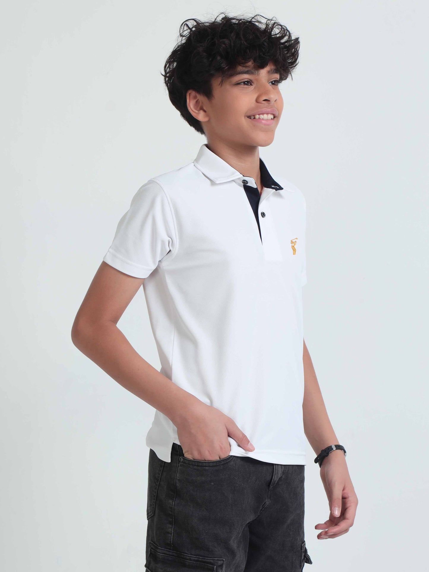 White Premium Golf Polo T-Shirt