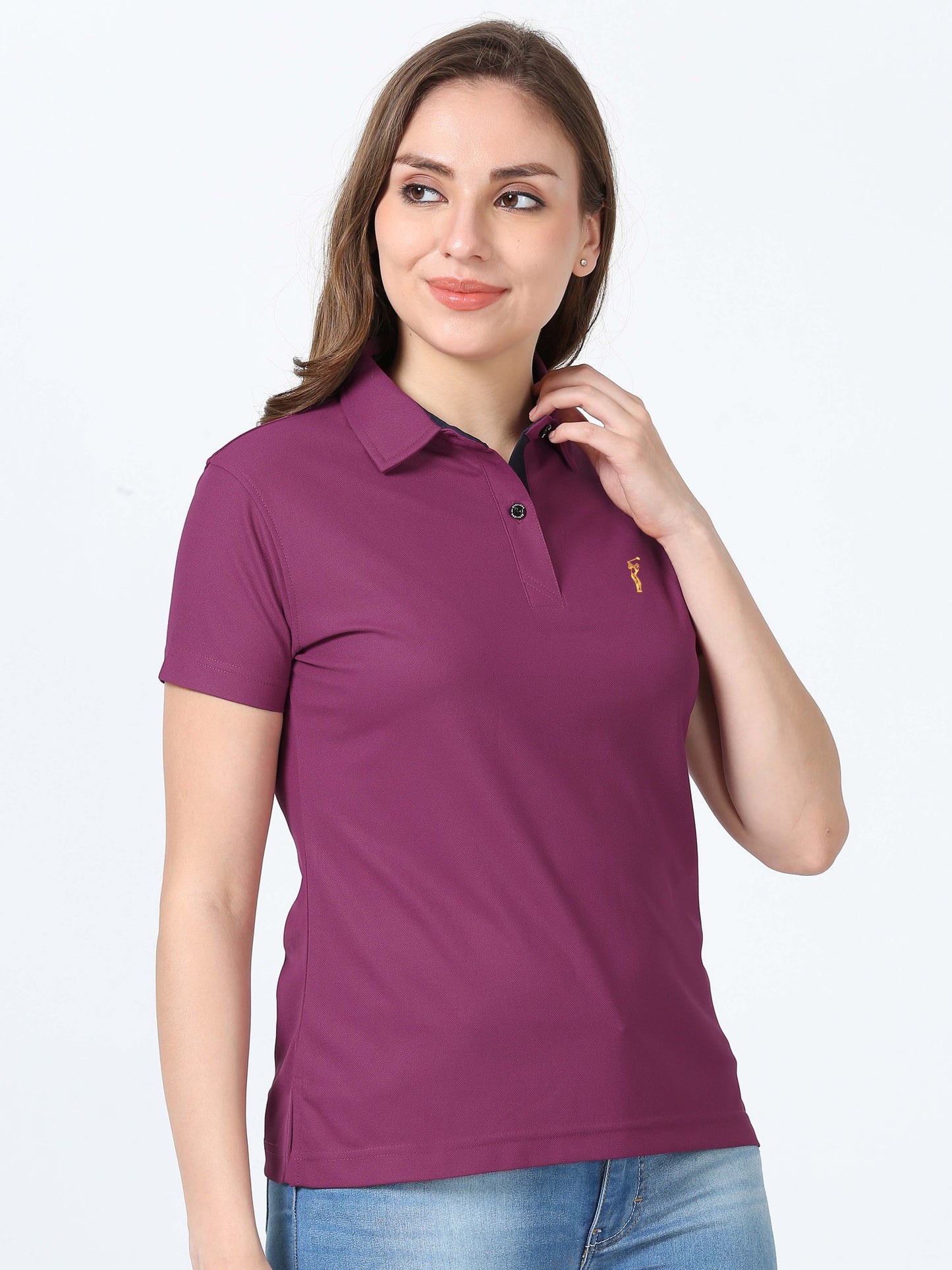 Magenta Women's Premium Golf Polo T-Shirt