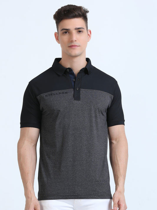 Black T-Cross Polo T-Shirt