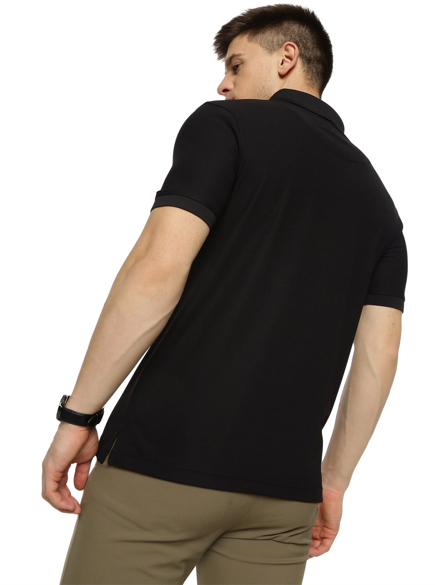 Black Classic Golf Polo T-Shirt