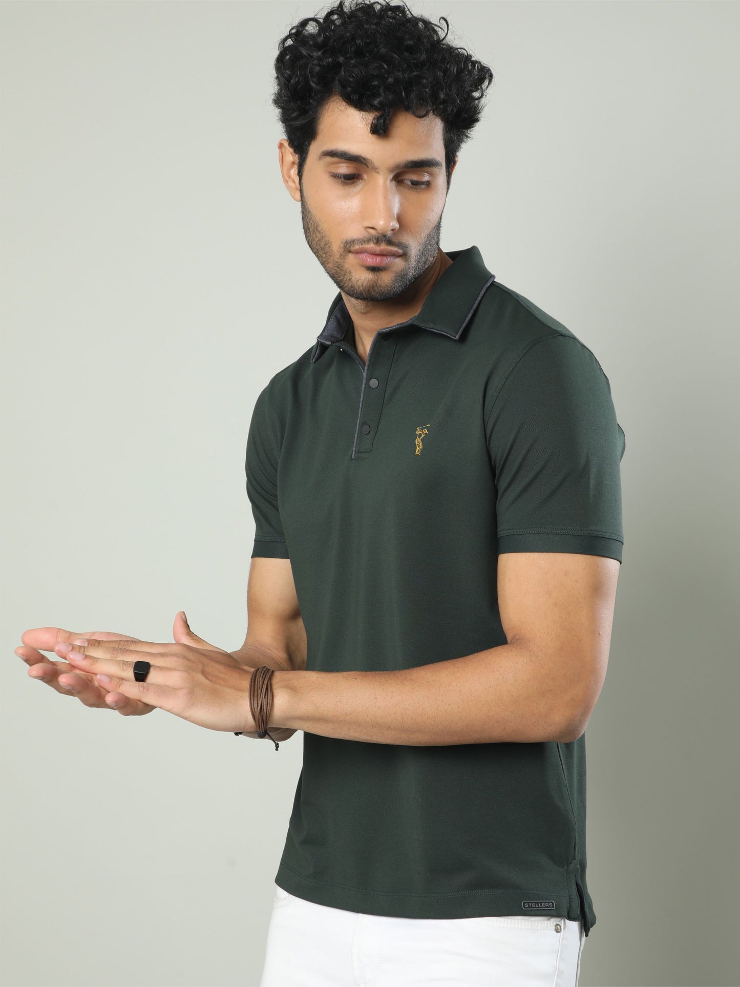 Bottle Green Premium Polo T-Shirt - SoftBerry PQ