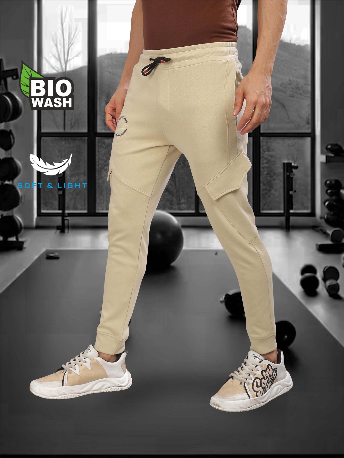 New Beige Men's Track Pant