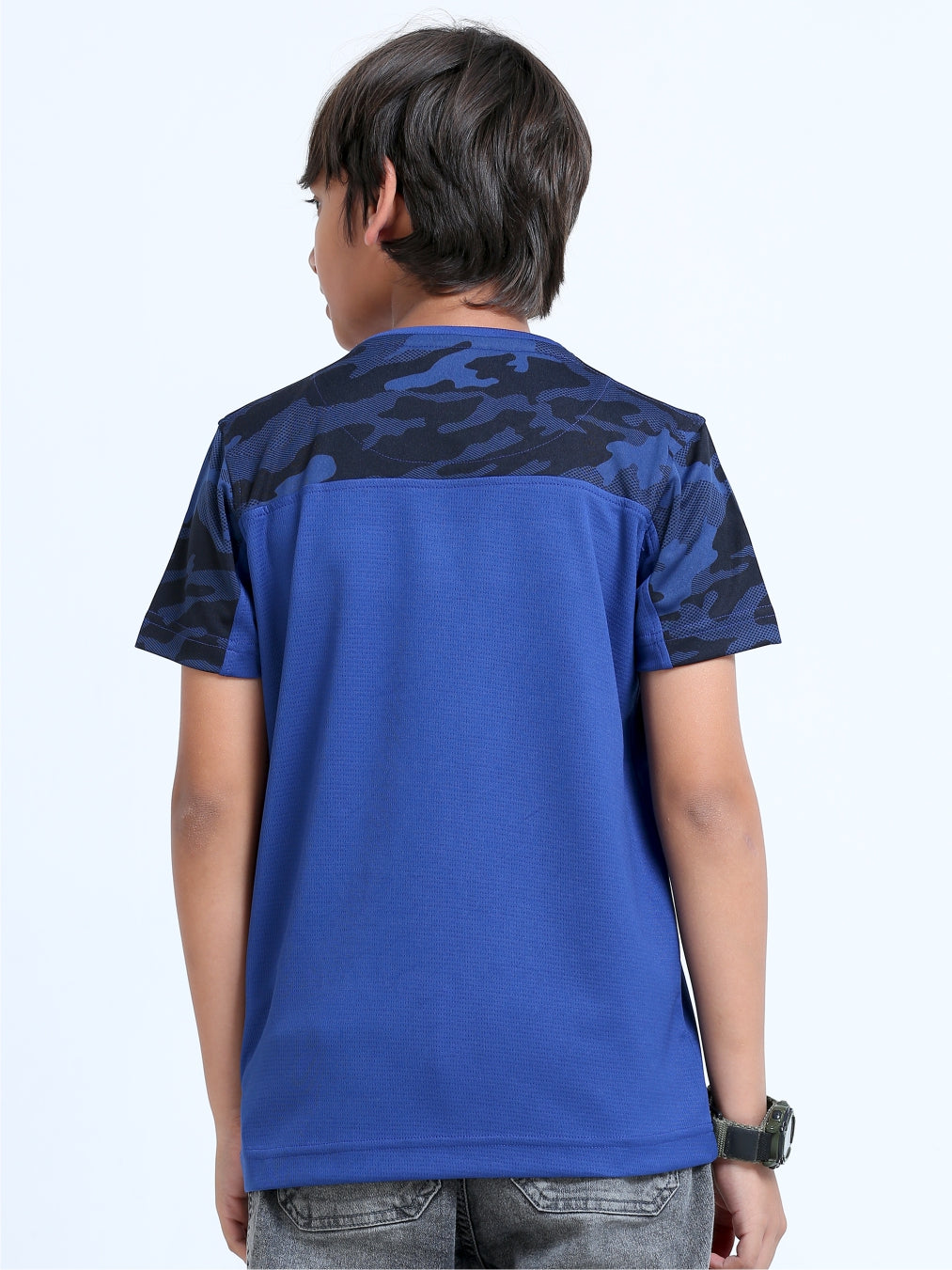 Royal Blue Camo Golf Polo T-Shirt