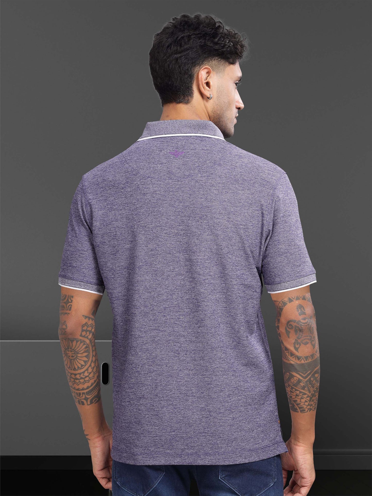 Purple Mist Tipping Polo Shirt