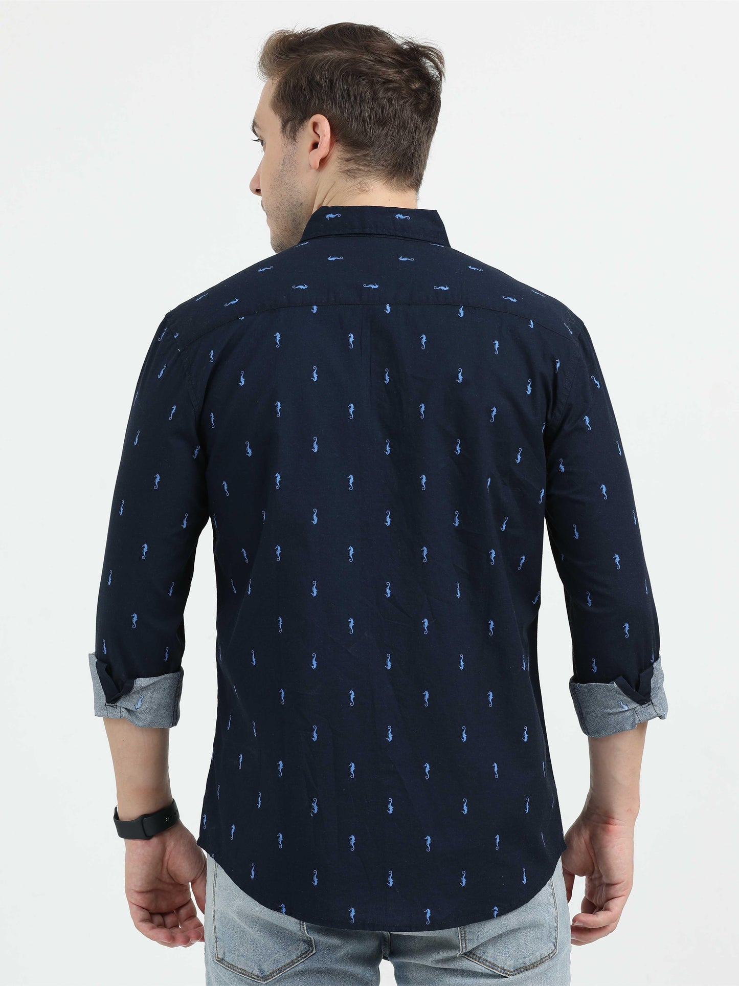 Navy Blue Premium Casual Shirt