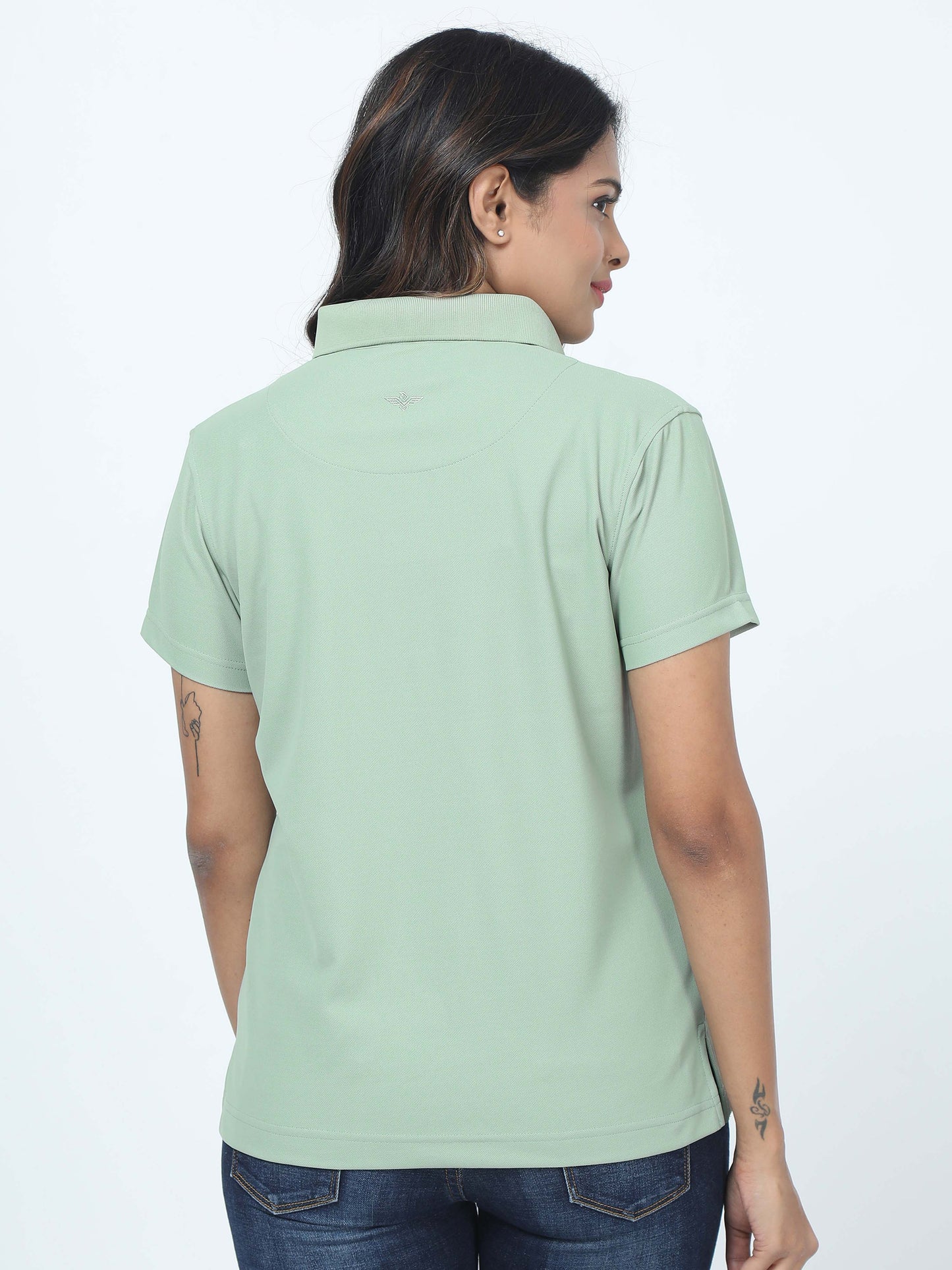 Misty Green Women's Premium Golf Polo T-Shirt