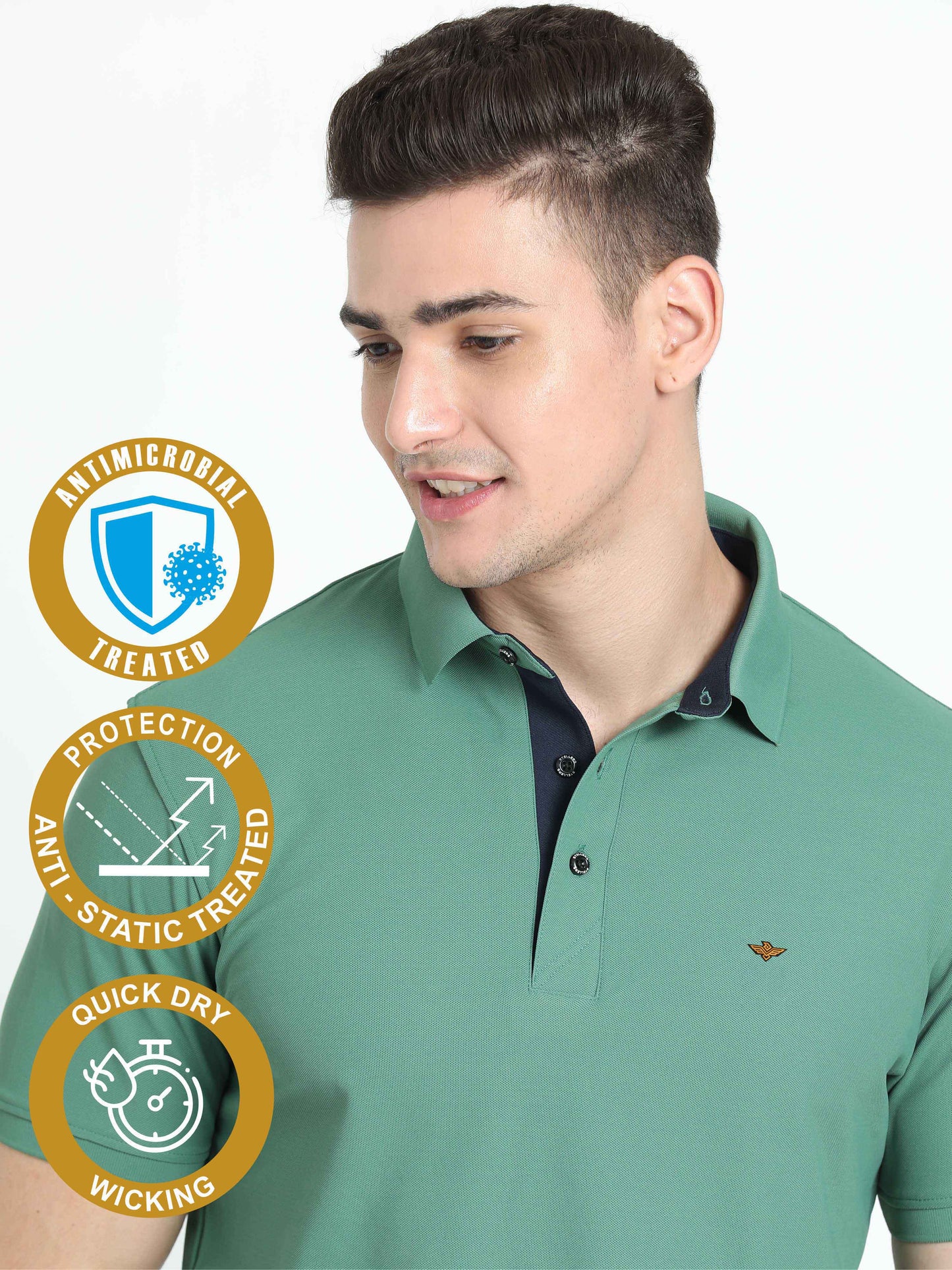 Apple Green Premium Polo T-Shirt