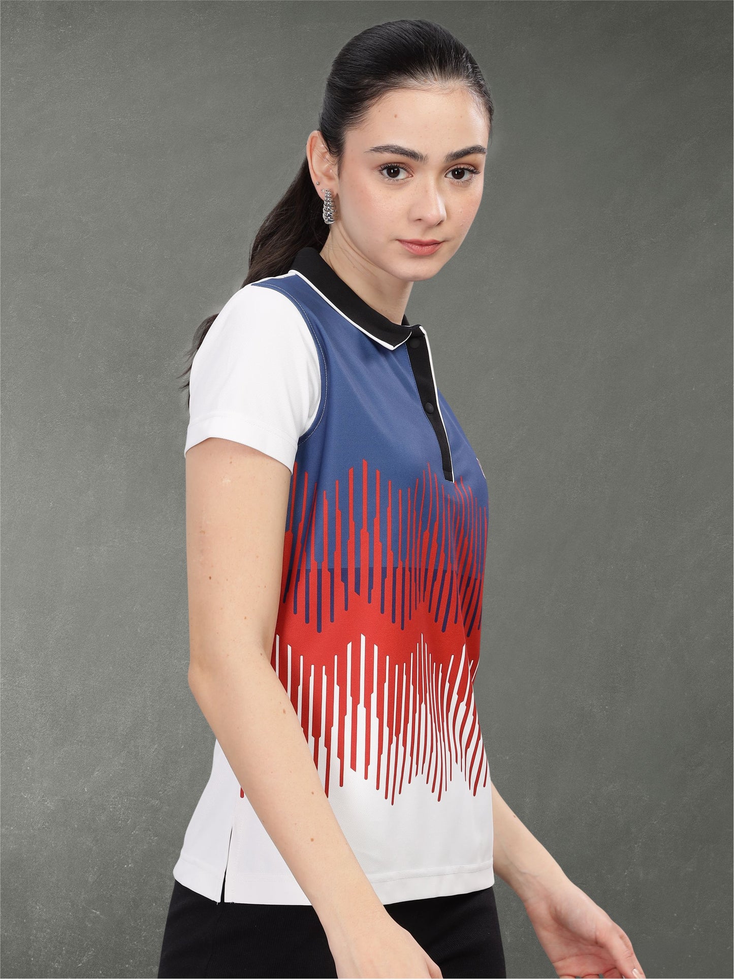 Multi Color Women Active Wear Polos