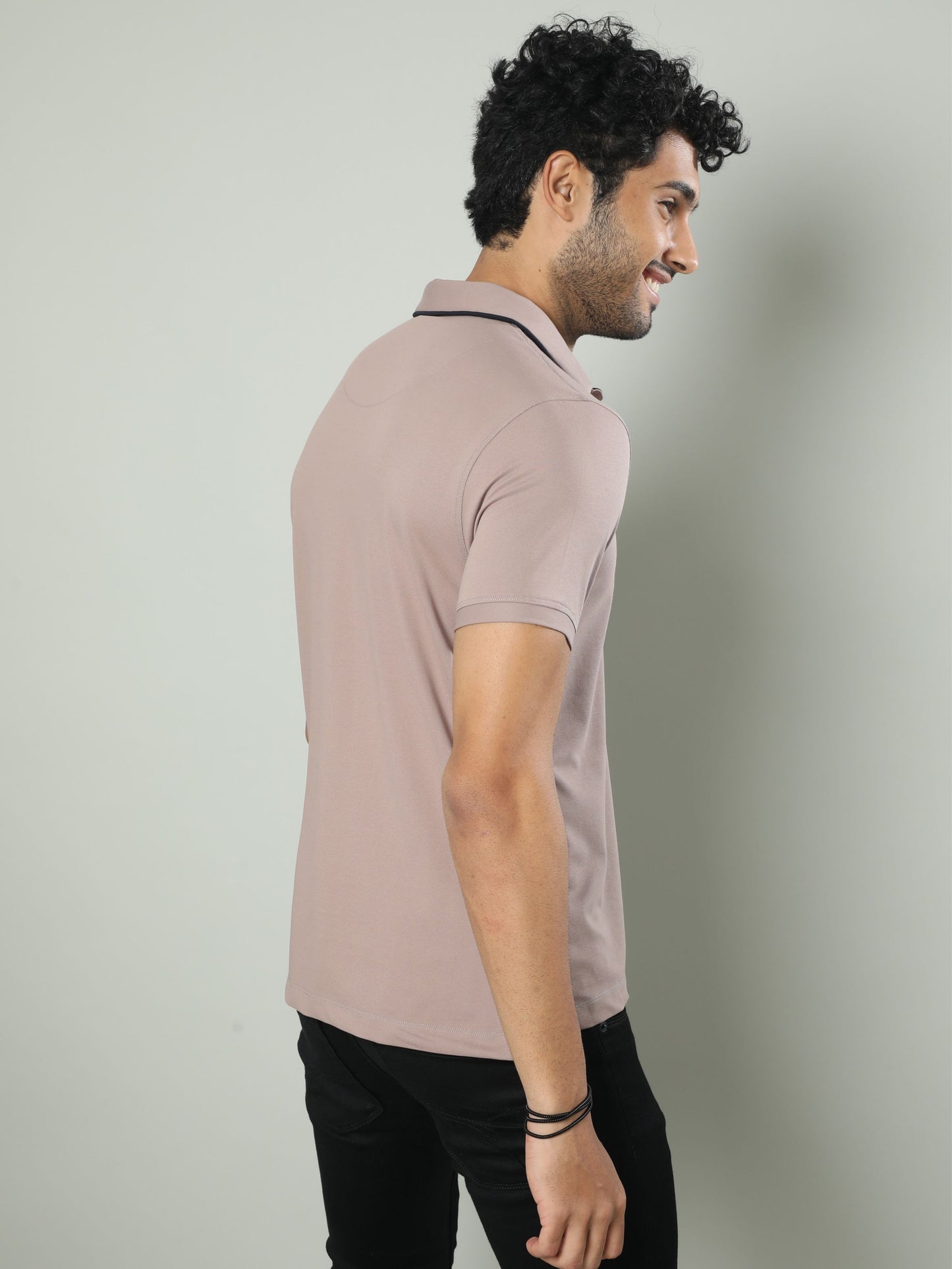 Shadow Grey Premium Polo T-Shirt - SoftBerry PQ