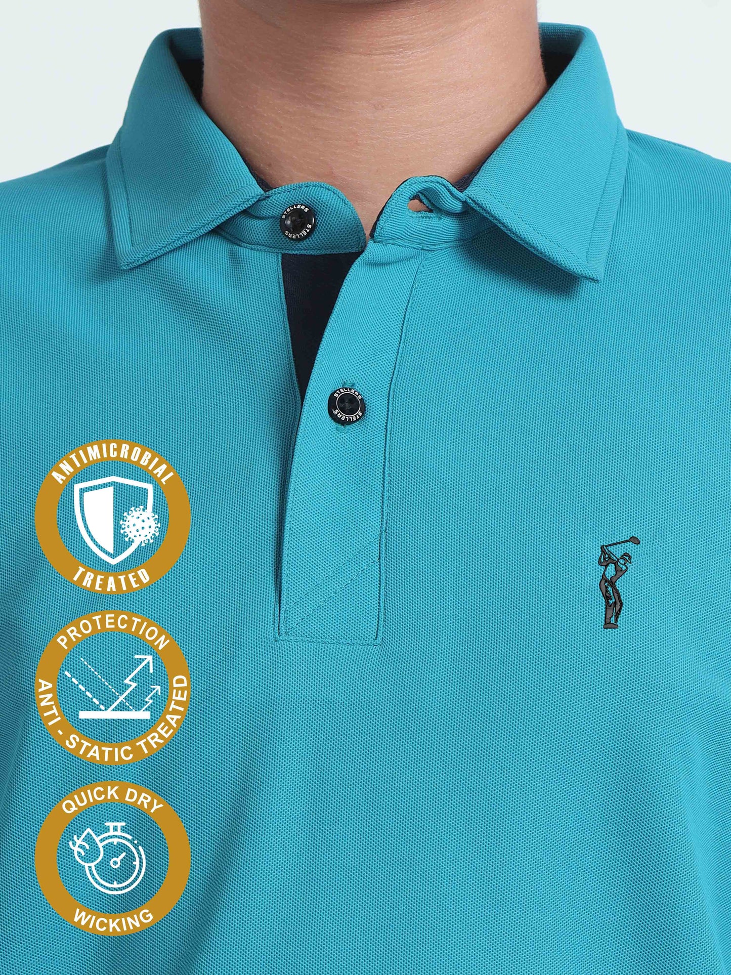 Jade Green Premium Golf Polo T-Shirt