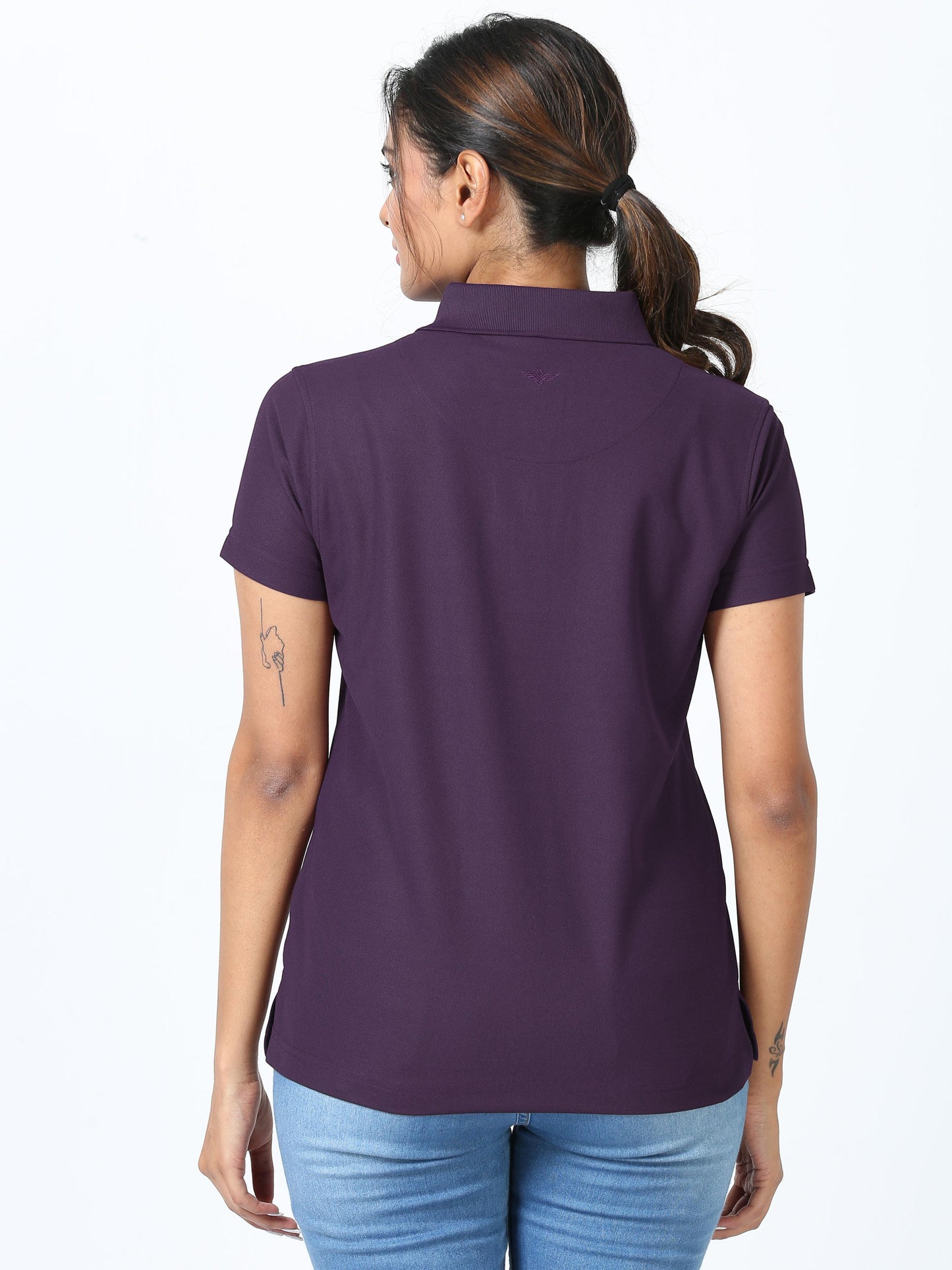 Black Current Women's Premium Golf Polo T-Shirt