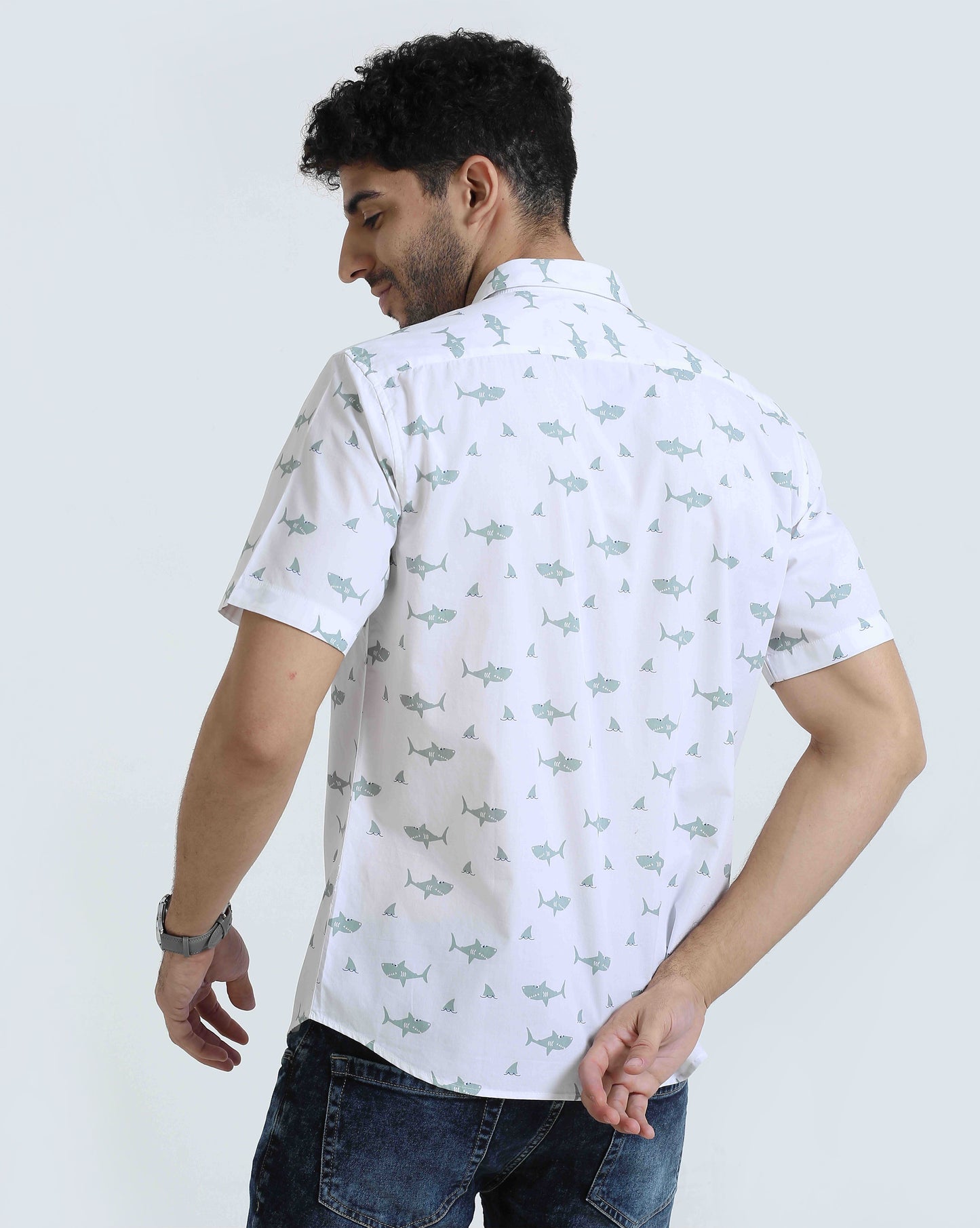 White Premium Holiday Casual Shirt