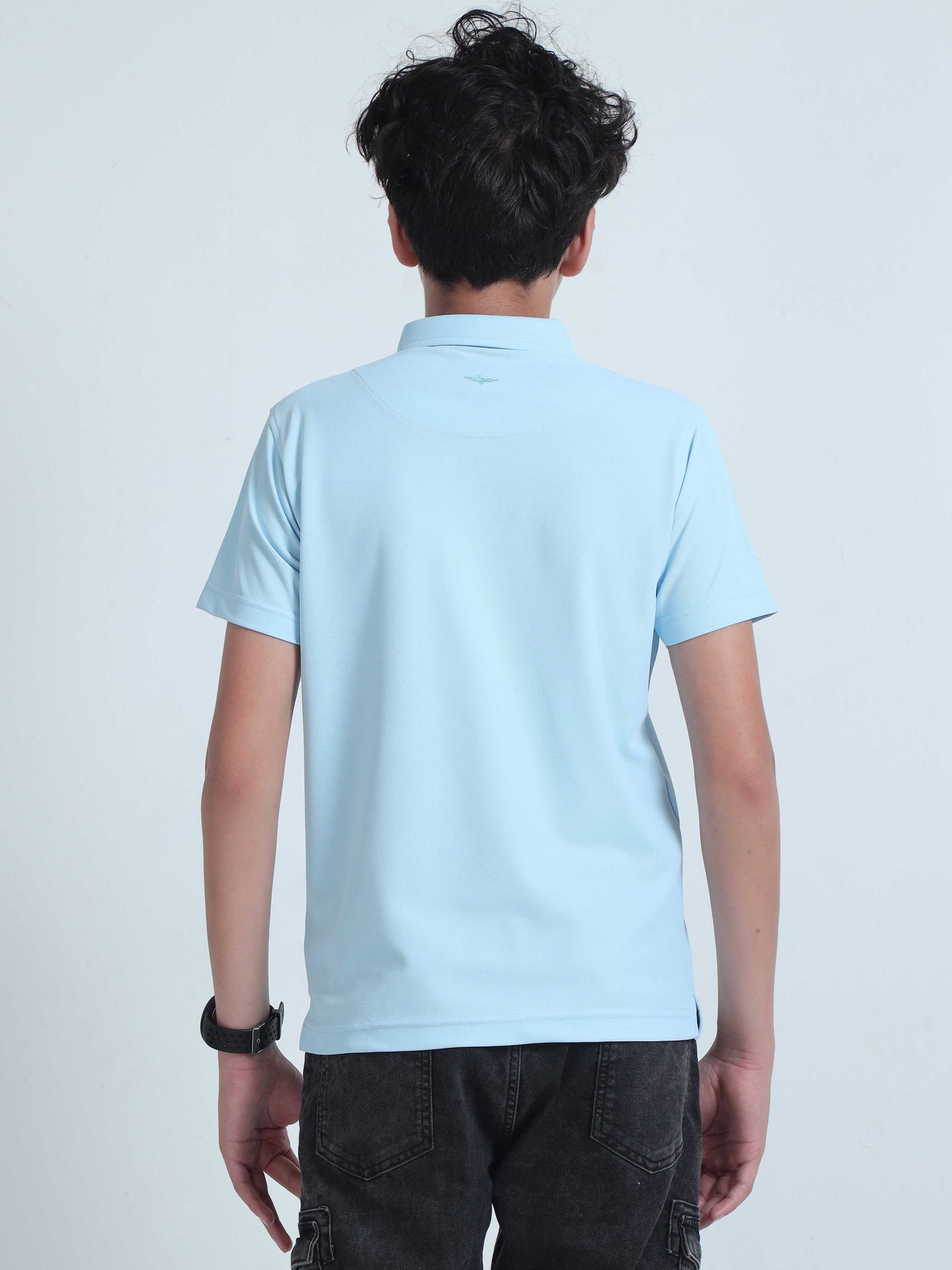 Ice Blue Premium Golf Polo T-Shirt