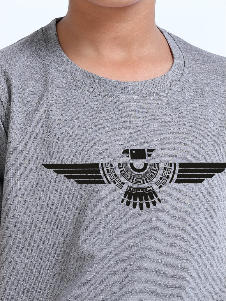 Light Grey Crew Neck T-Shirt - Cherokee Cotton