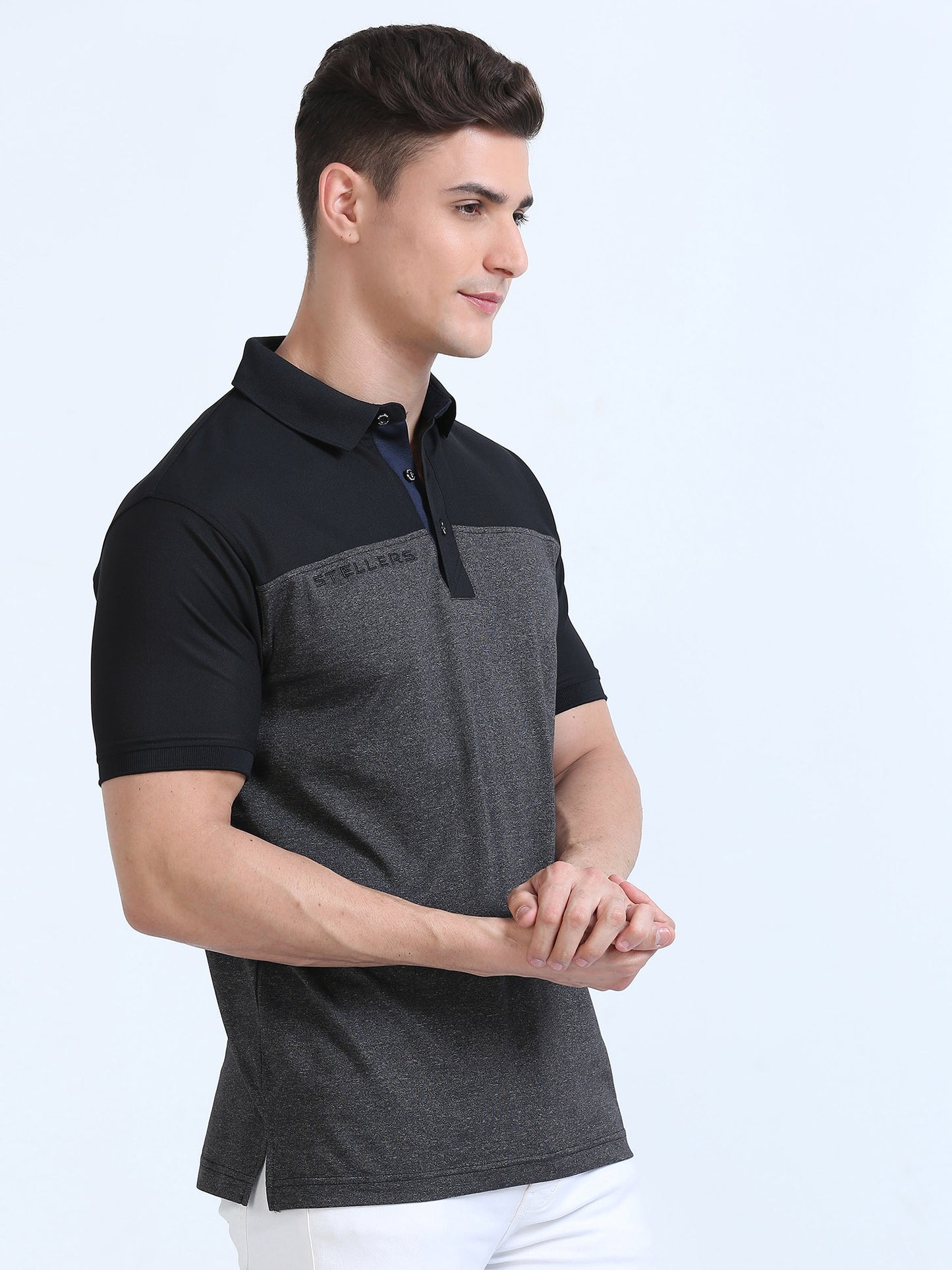 Black T-Cross Polo T-Shirt