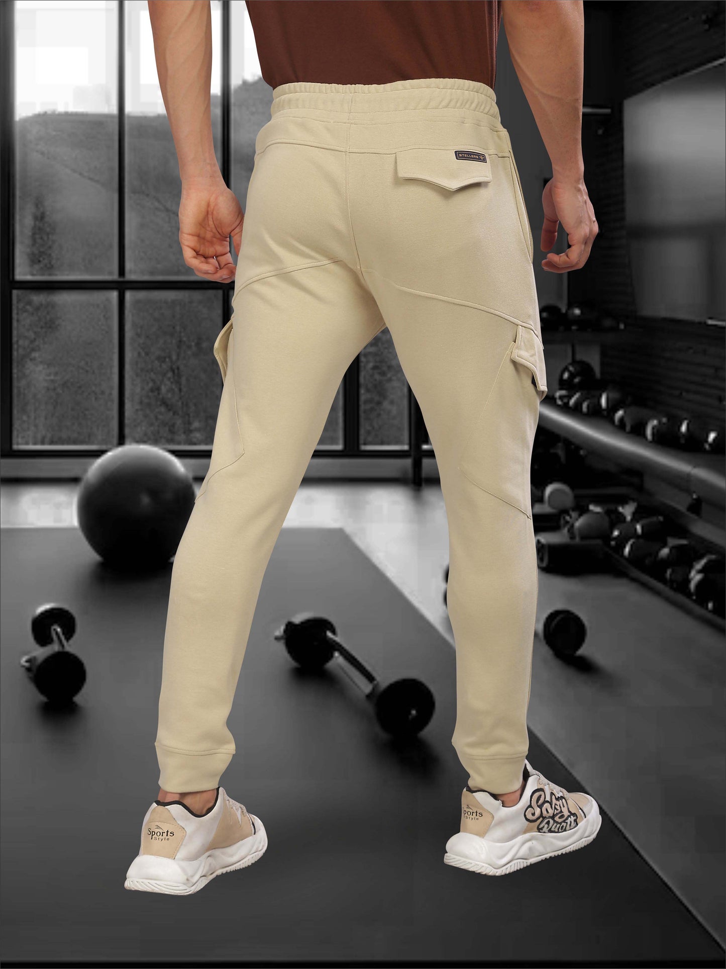 New Beige Men's Track Pant