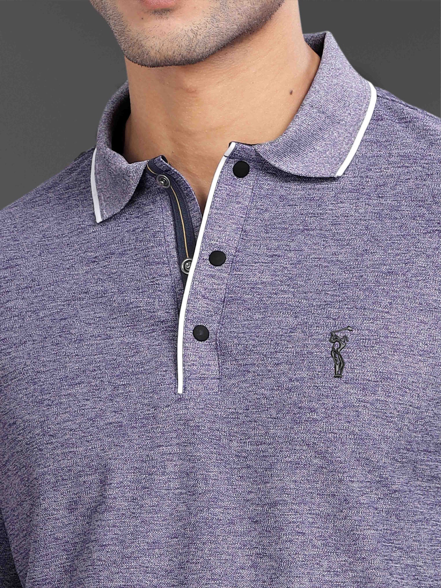 Purple Mist Tipping Polo Shirt