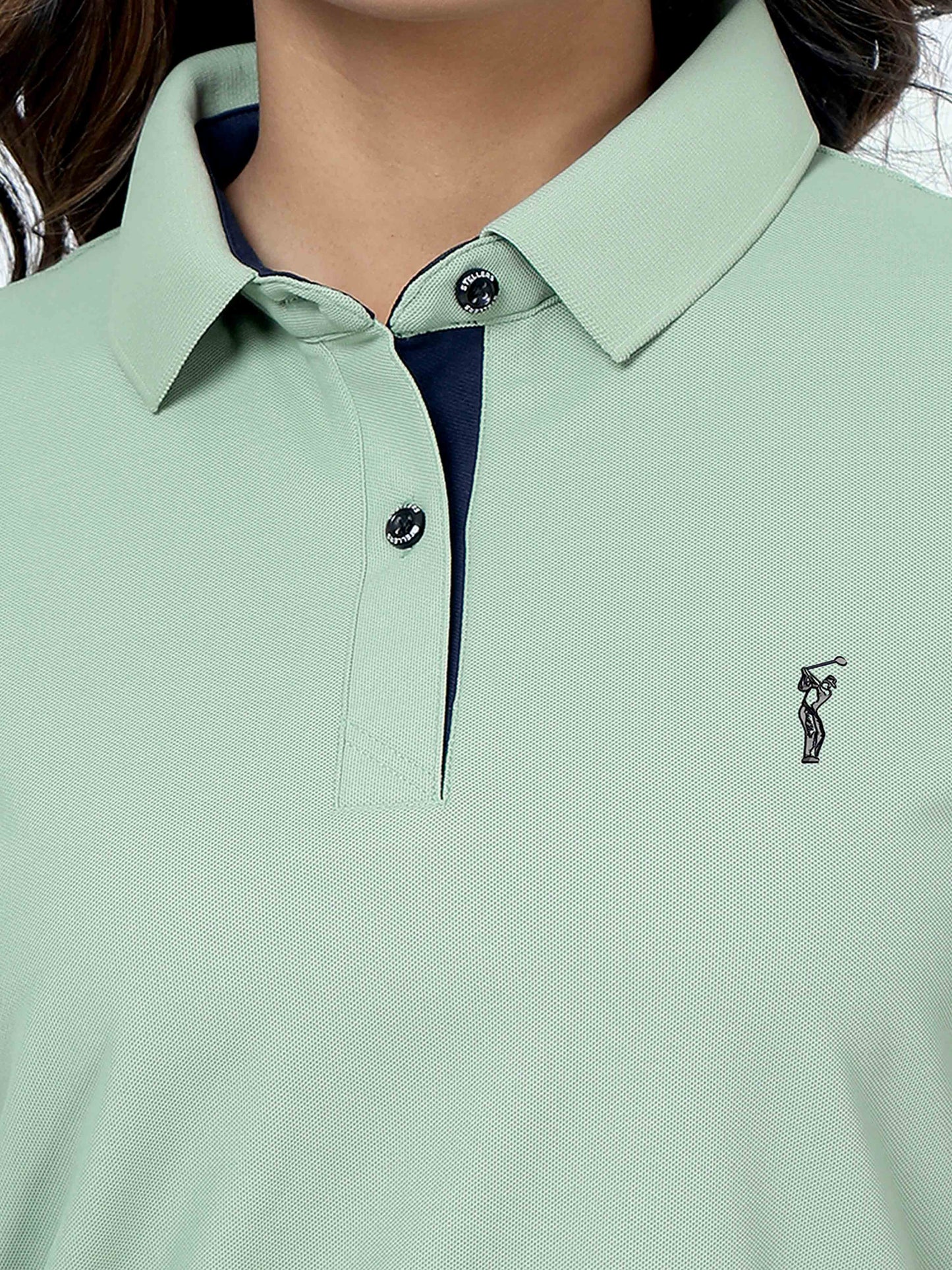 Misty Green Women's Premium Golf Polo T-Shirt