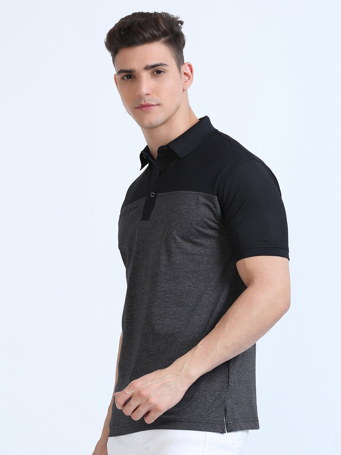 Black T-Cross Polo T-Shirt