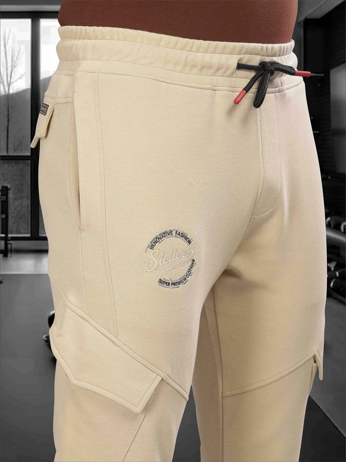 New Beige Men's Track Pant