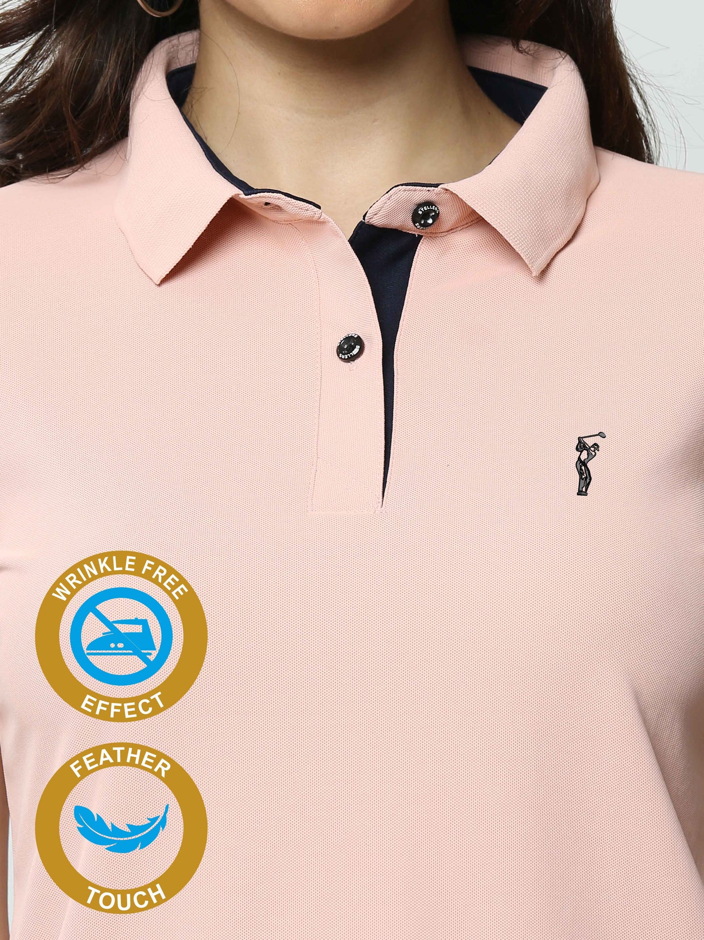 Rose Dust Women's Premium Golf Polo T-Shirt