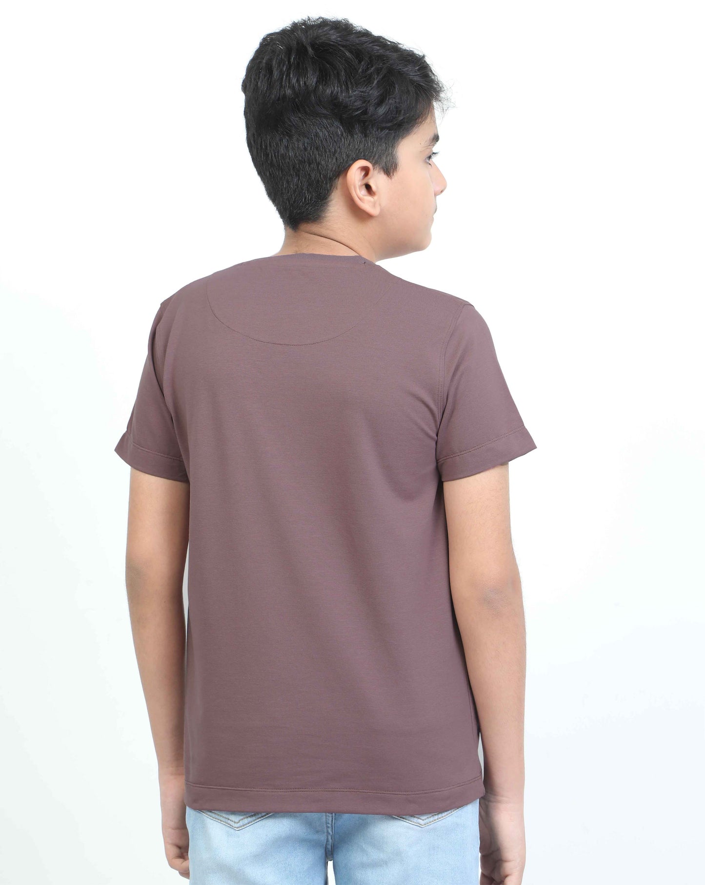 Mauve Ride Printed Crew Neck T-Shirt