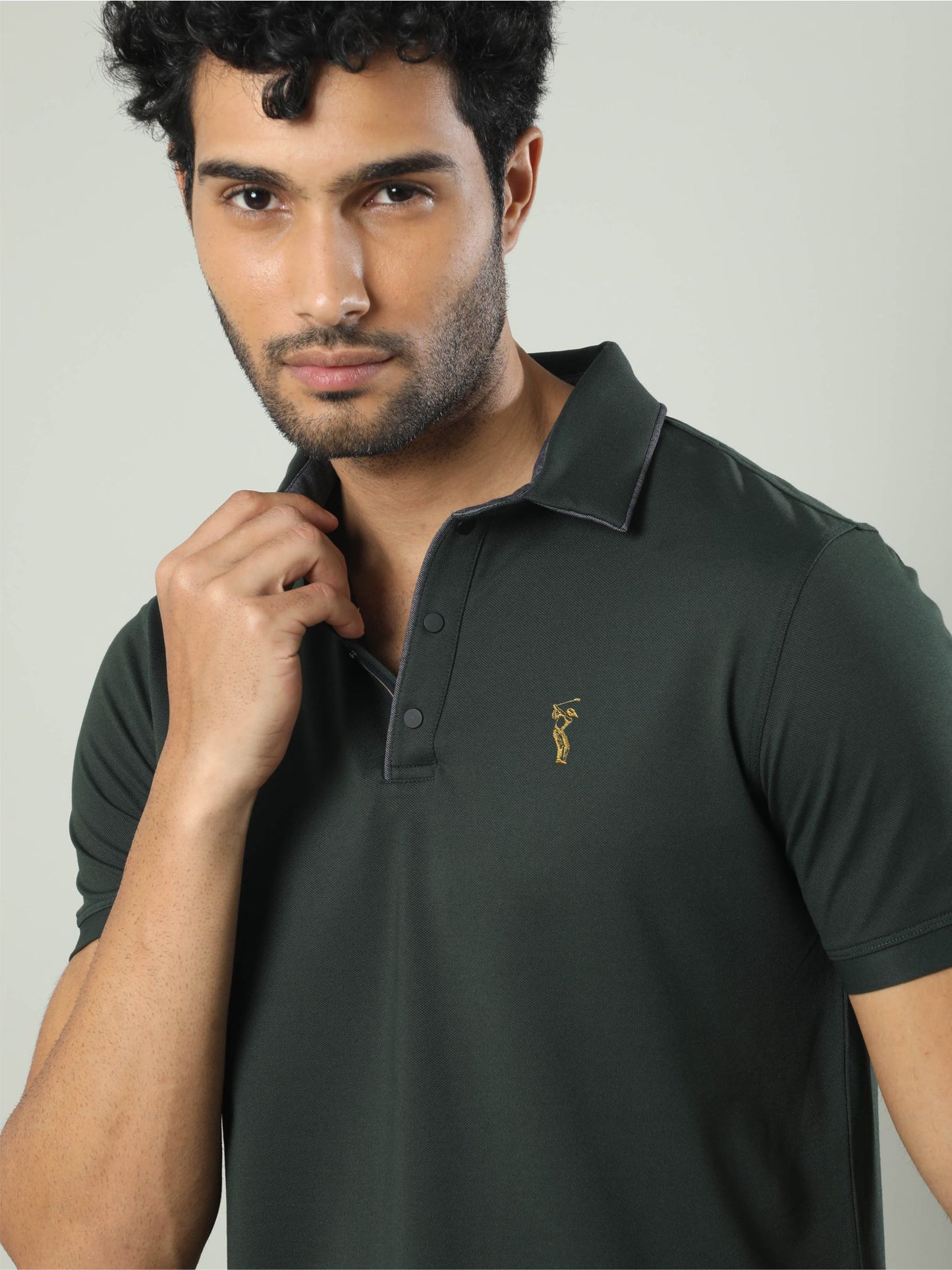 Bottle Green Premium Polo T-Shirt - SoftBerry PQ