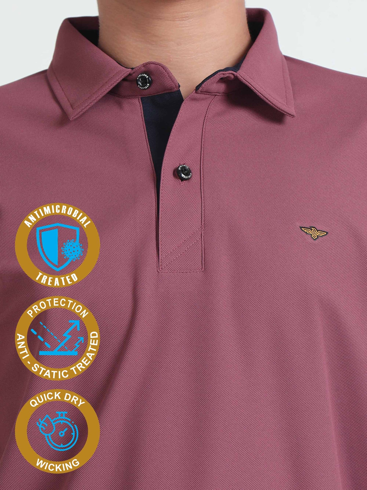 Mauve Premium Polo T-Shirts