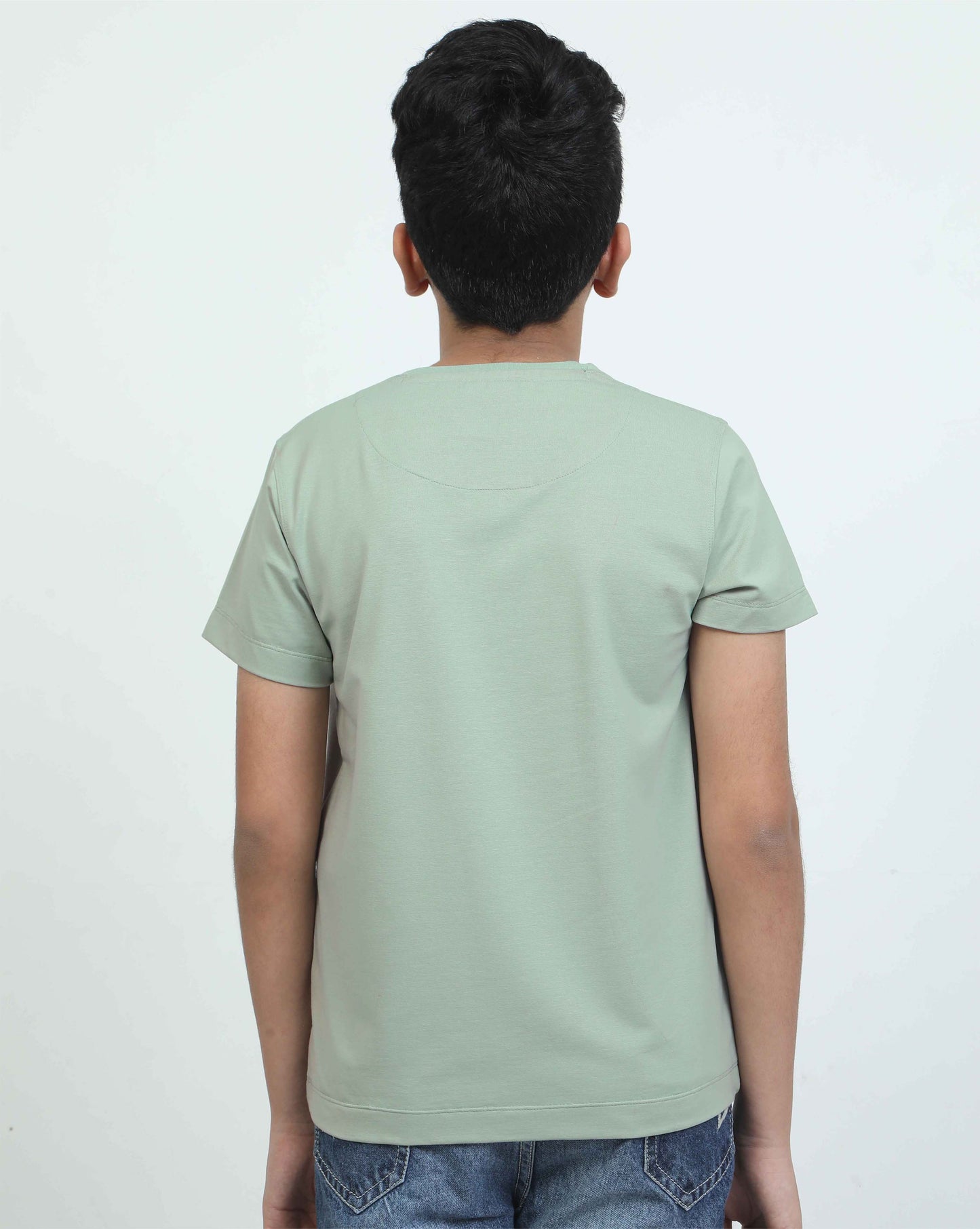 Ocean Green Explore Print Crew Neck T-Shirt