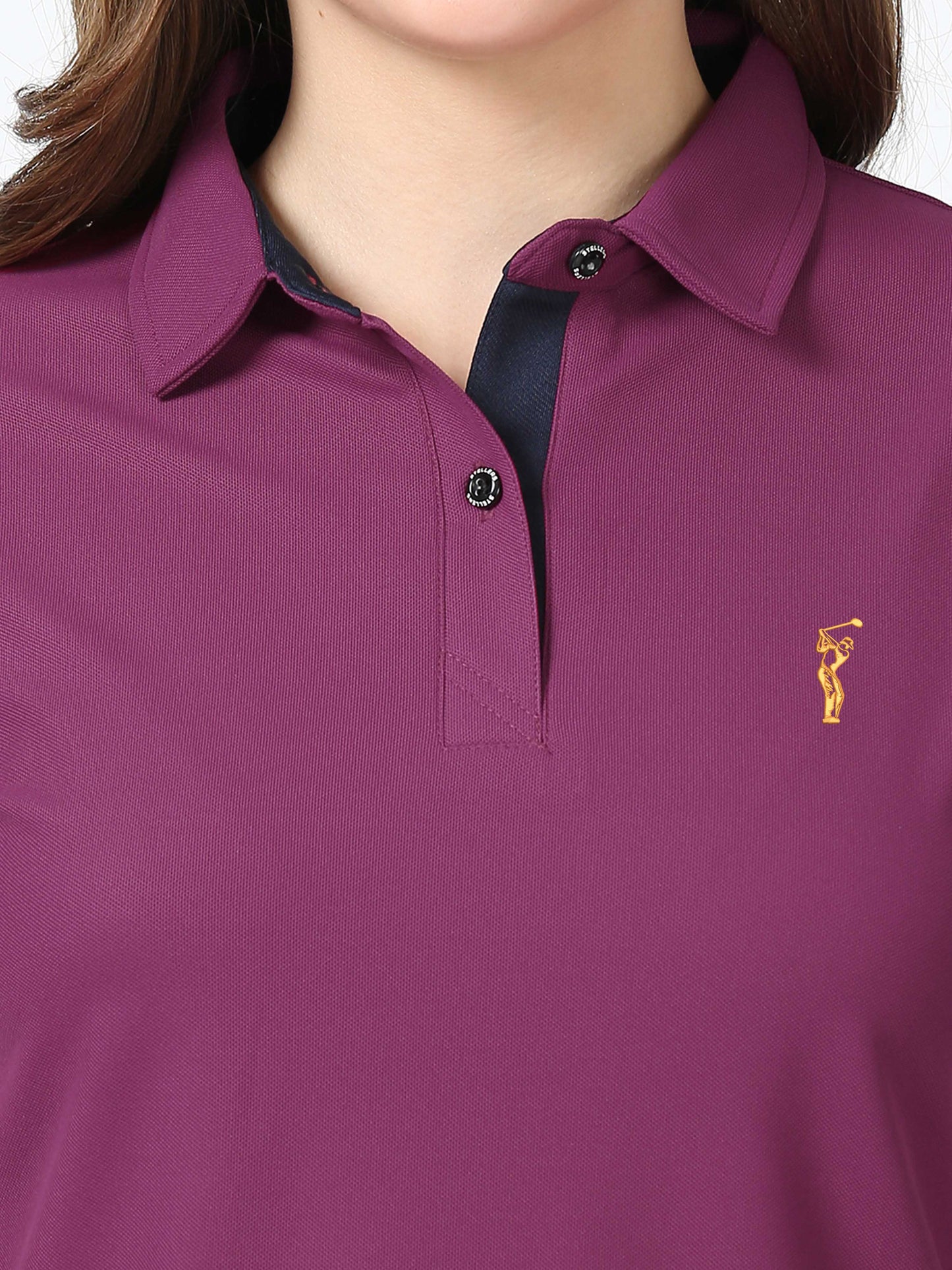 Magenta Women's Premium Golf Polo T-Shirt