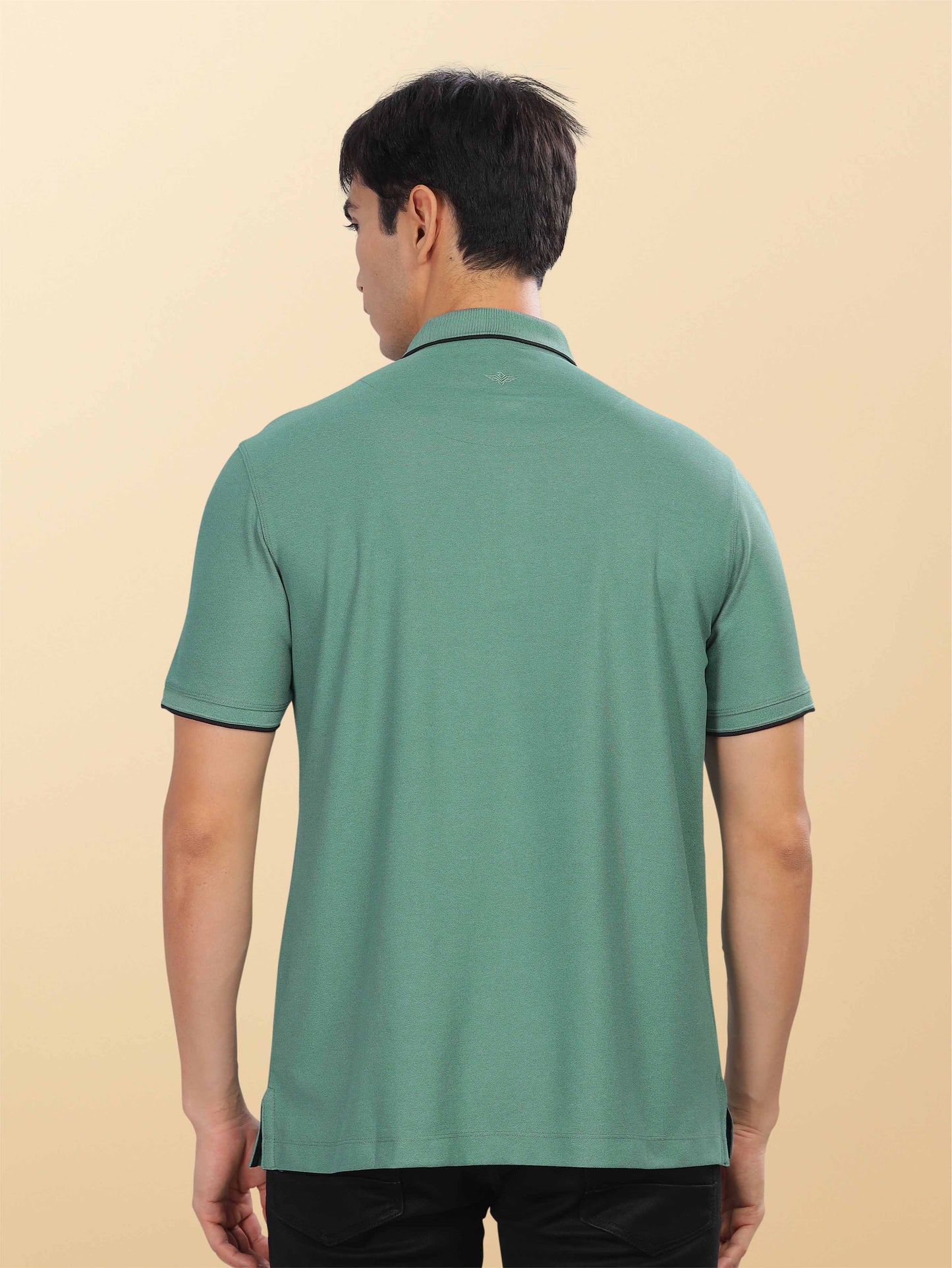 Aqa Green Tipping Polo Shirt