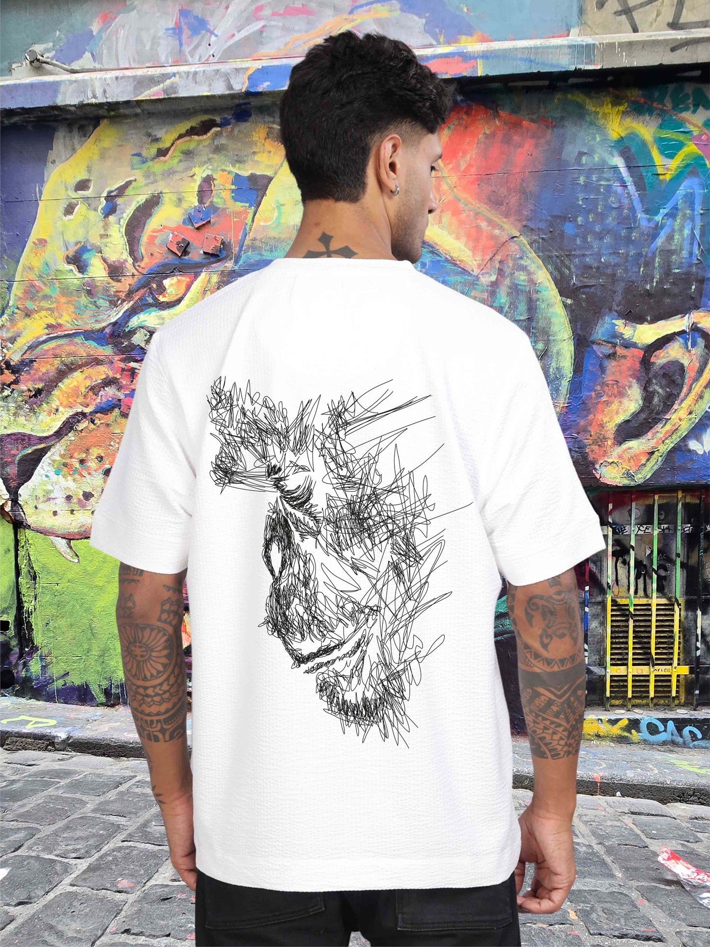 White Men's Oversize T-Shirt